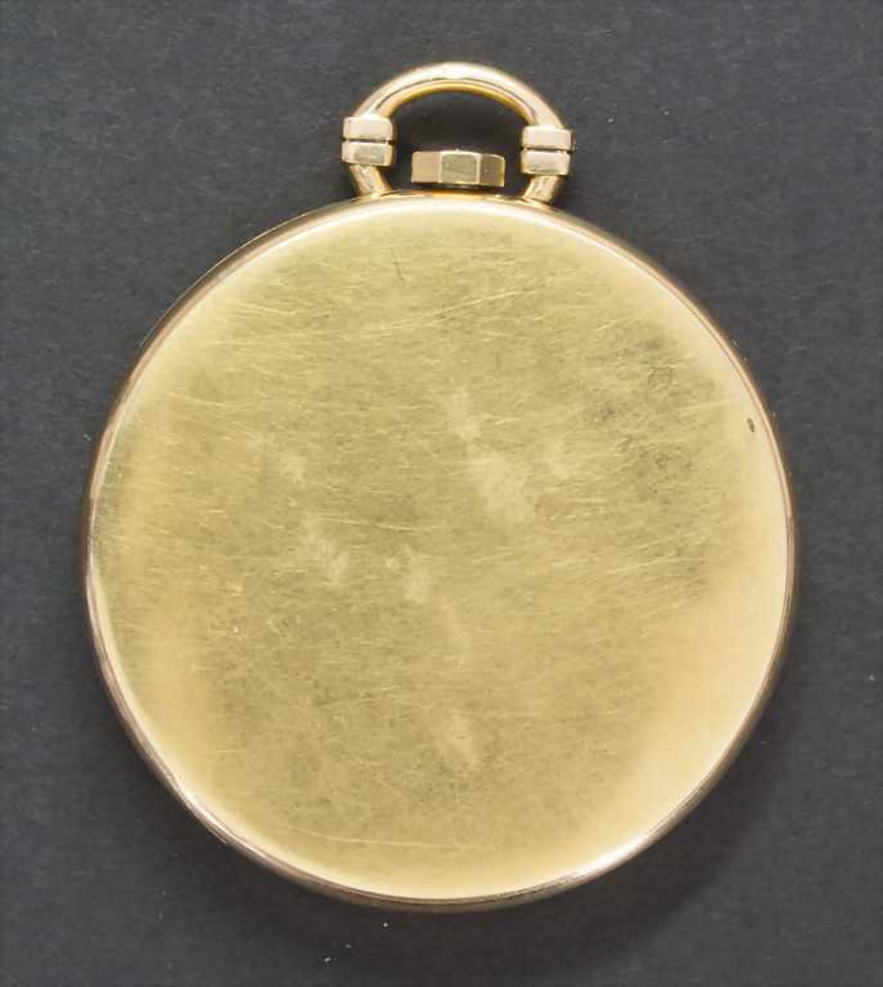 Offene Art Déco Taschenuhr / A pocket watch, Omega, Schweiz/Swiss, um 1930Gehäuse: 18 Kt. 750/000 - Image 4 of 4