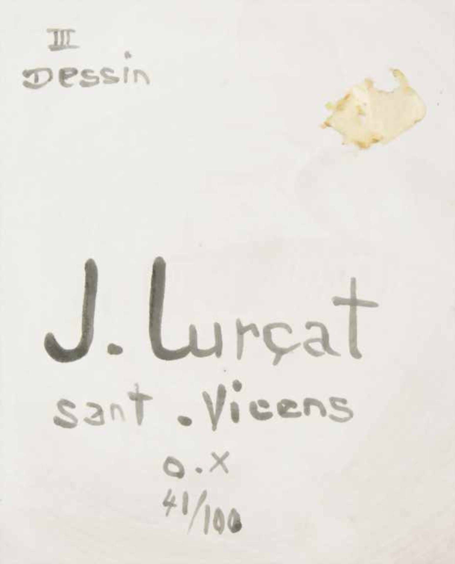 Keramik-Künstlerteller / An artist ceramic plate, Jean Lurcat (Bruyeres 1892-1966 St.-Paul-de- - Bild 3 aus 3