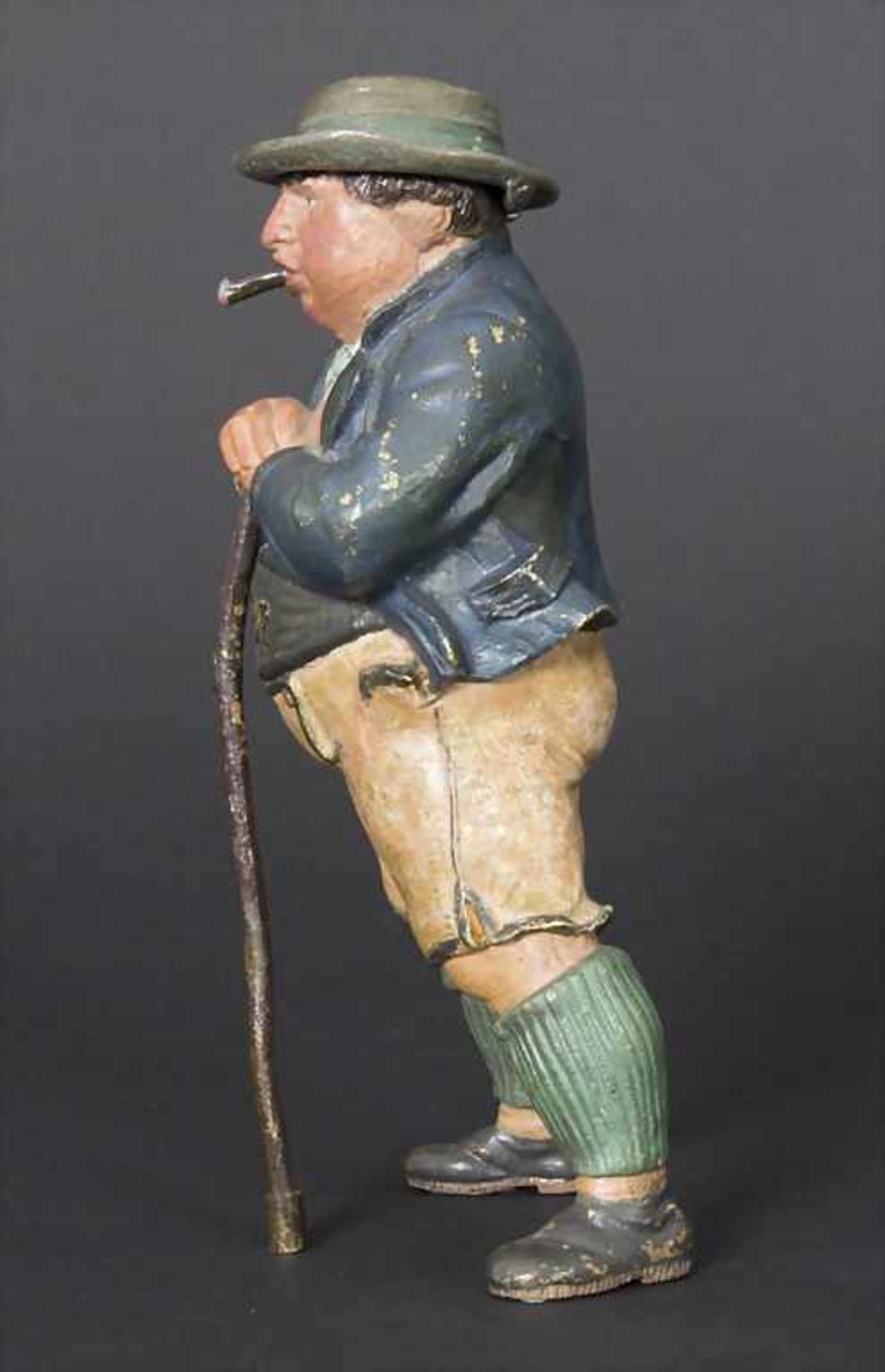 Wiener Bronze 'Bauer in Tracht', bzw. 'Tintenfass', Bergmann Franz, 1. Hälfte 20. Jh.Material: - Image 3 of 6