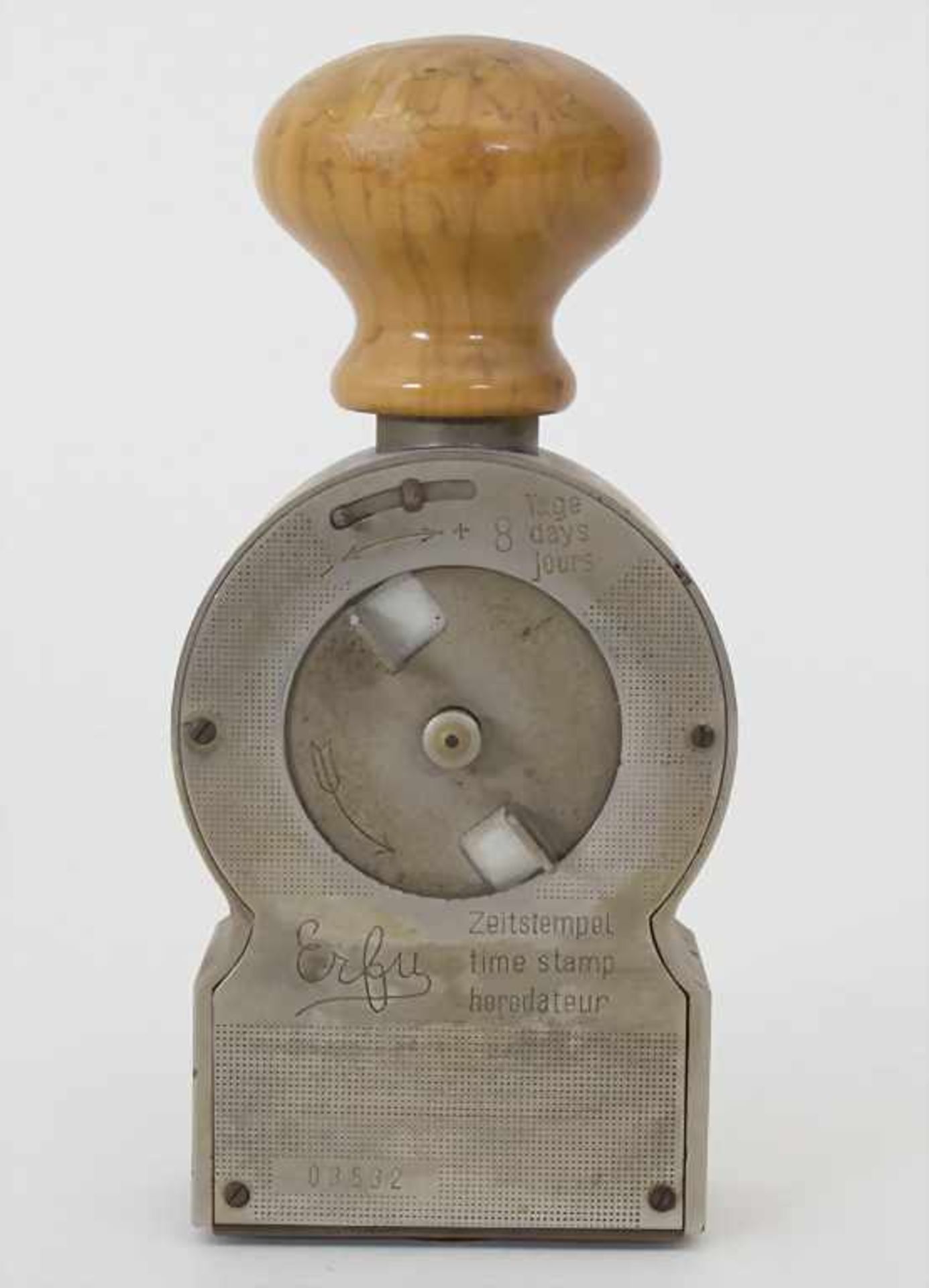 Konvolut Uhren / A set of watchesBestehend aus einer Stempeluhr Fa. ERFU mit Pat. Nr. 854442, ein TU - Image 4 of 7