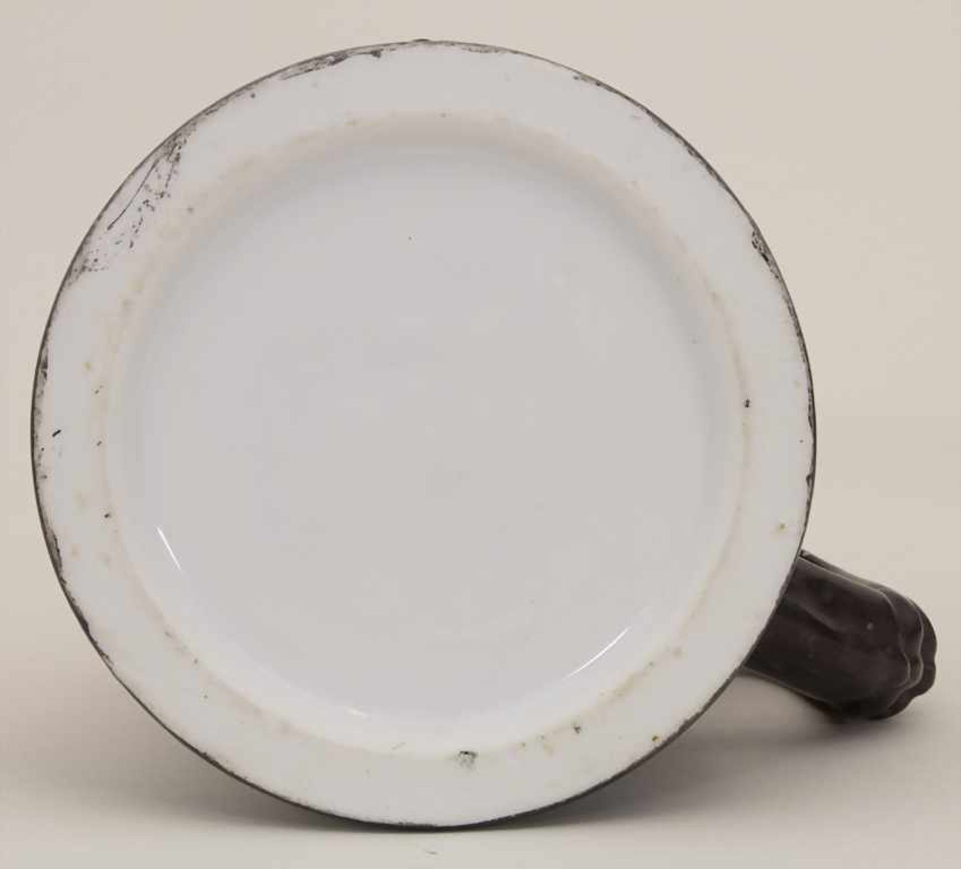 Figürlicher Bierkrug 'Münchner Kindl' / A figural porcelain beer mug, um 1900Material: Porzellan - Bild 7 aus 7