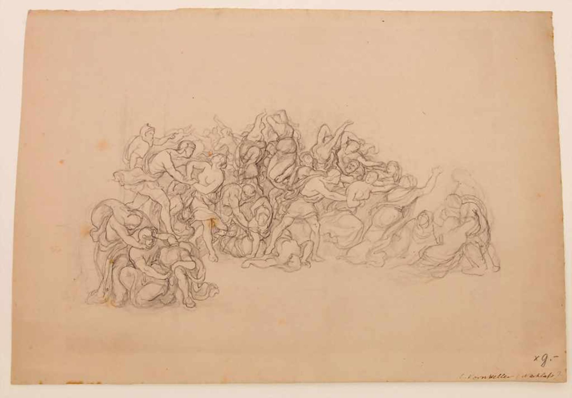 Carl Vornkeller (tätig um 1840), 'Der Raub der Sabinerinnen' / 'The rape of the Sabine women' - Bild 3 aus 4