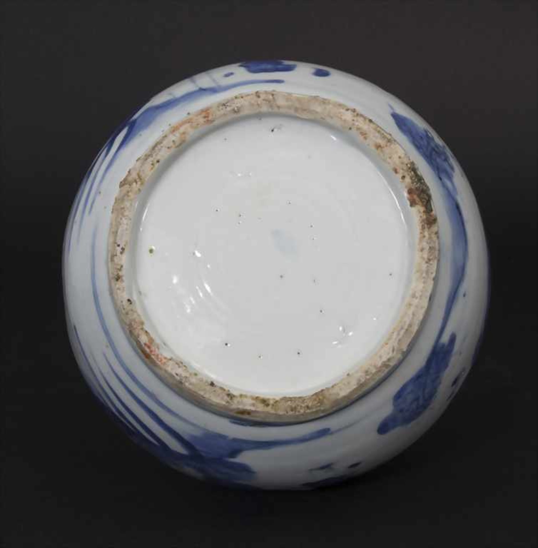 Kalebassenvase / A calabash vase, China, wohl 17. Jh.Material: Porzellan, blaue Unterglasurmalerei, - Bild 13 aus 17