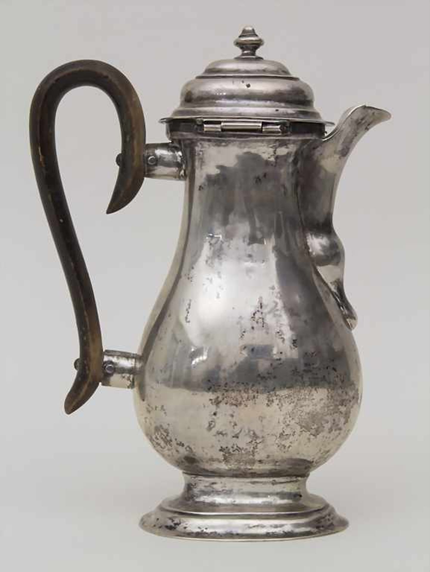 Barock Kanne / A Baroque silver pot, L. Haass, Wien, um 1746-1756Material: Silber, 13 Lot, - Image 3 of 7