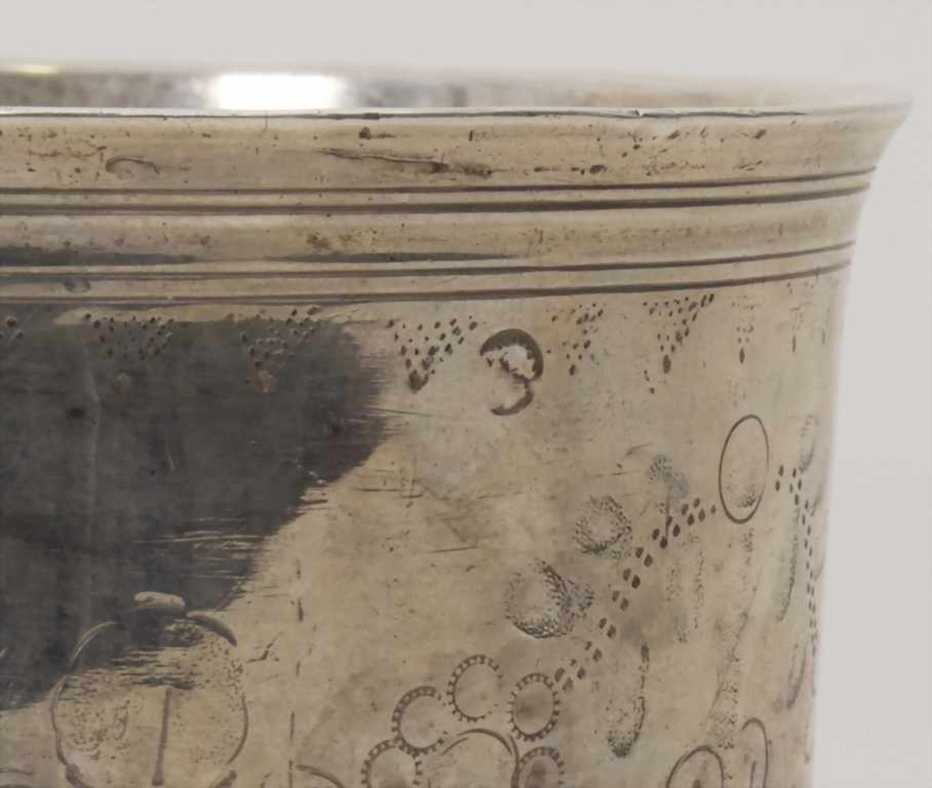 Becher / A silver beaker, Théodore Tonnelier, Paris, 1819-1838Material: 950er Silber, umlaufend - Image 8 of 8