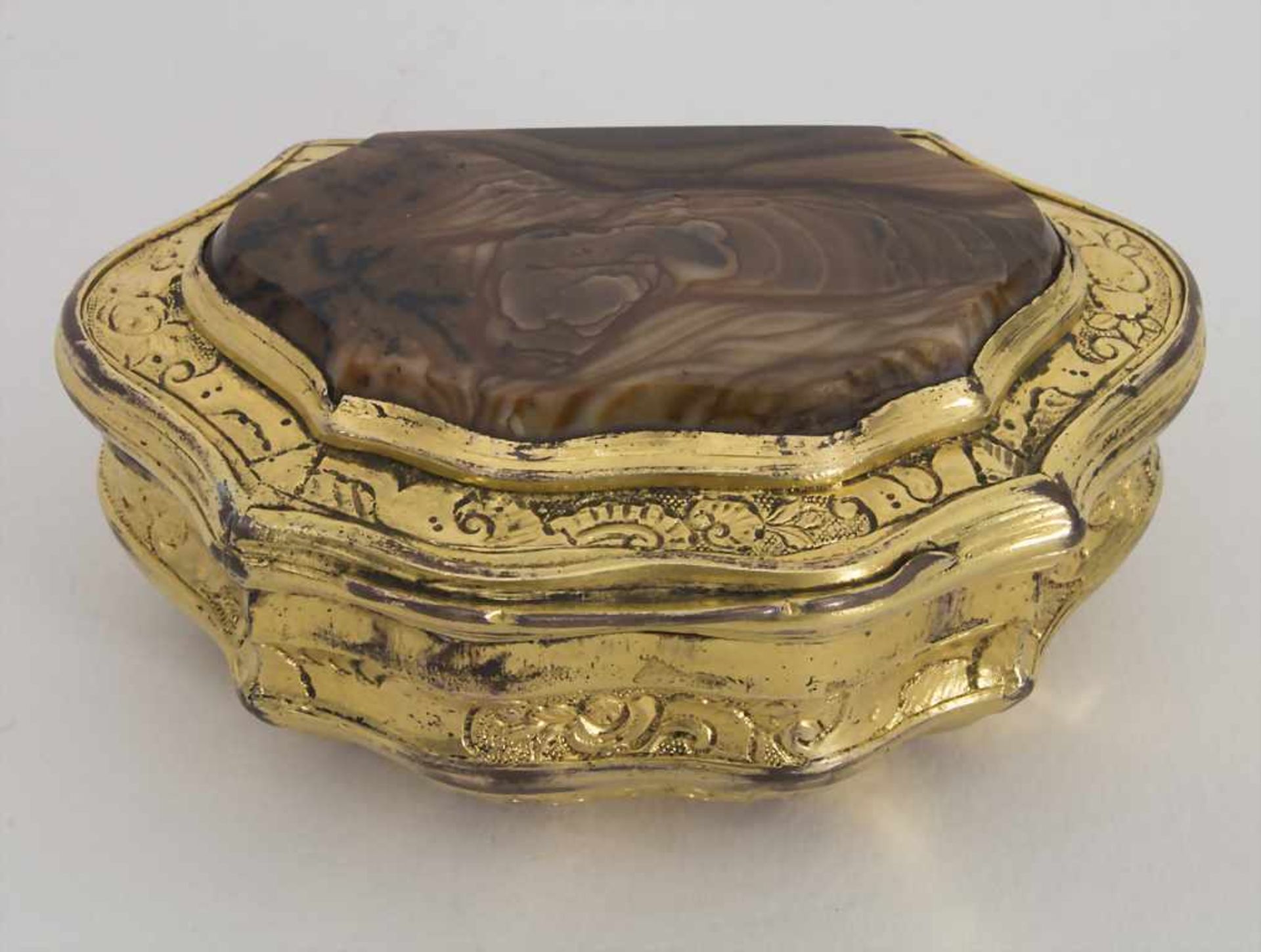 Schnupftabak-Dose / Tabatiere / A silver snuffbox, wohl Augsburg, um 1700Material: Silber, 13 Lot,