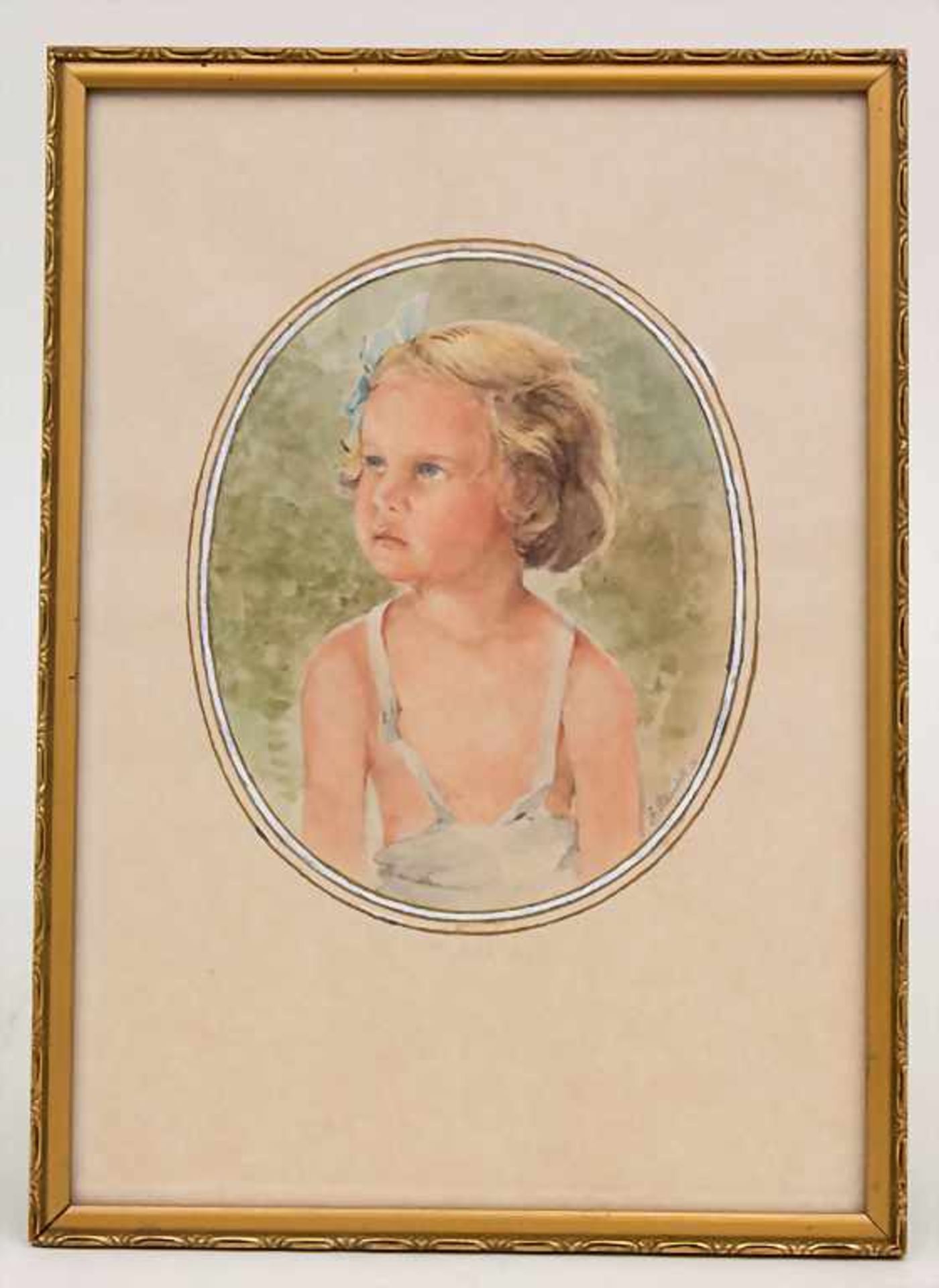 Franz von Schrutek (1800-1861), 'Porträt eines Mädchens' / 'A portrait of a girl'Technik: Aquarell / - Image 2 of 3