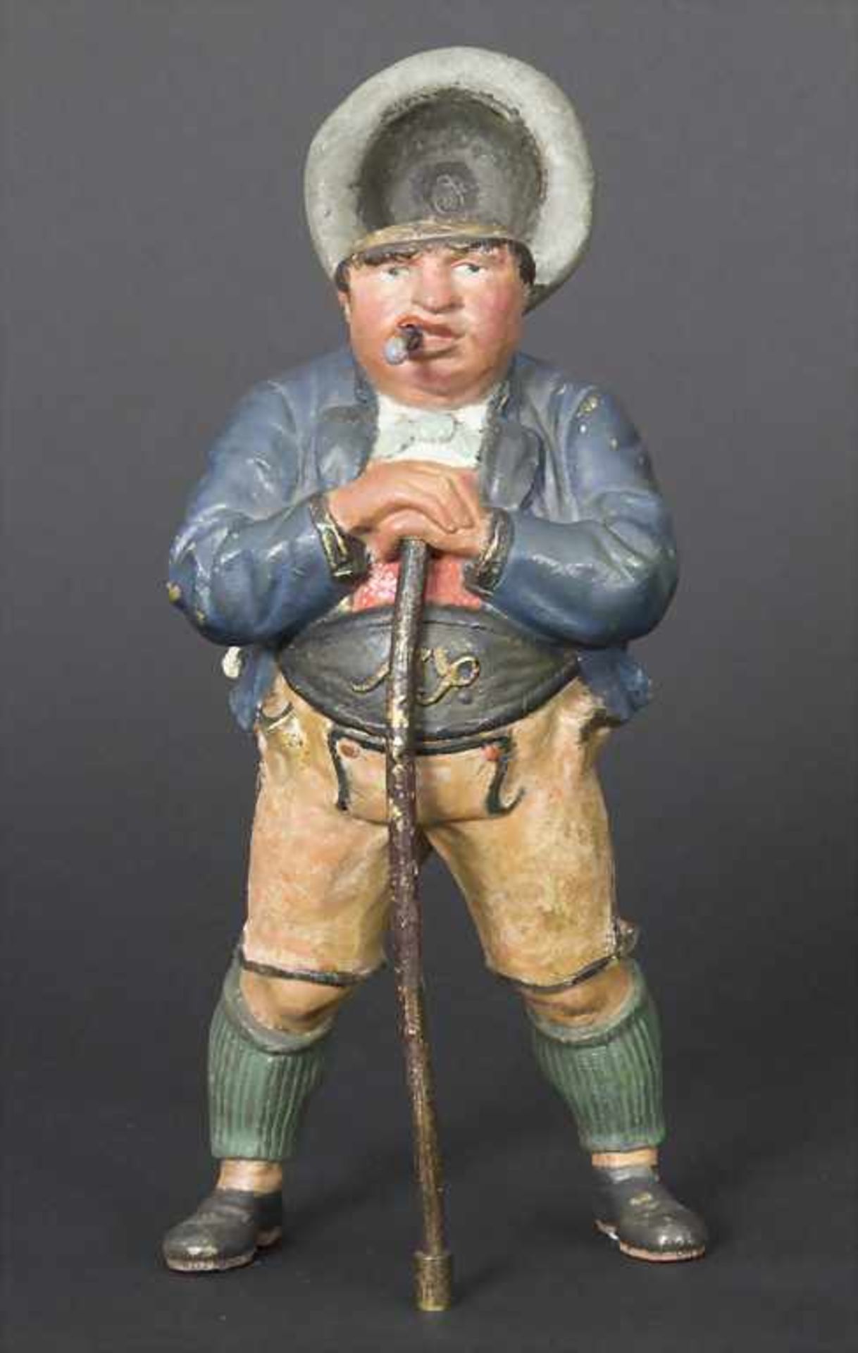 Wiener Bronze 'Bauer in Tracht', bzw. 'Tintenfass', Bergmann Franz, 1. Hälfte 20. Jh.Material: - Image 2 of 6