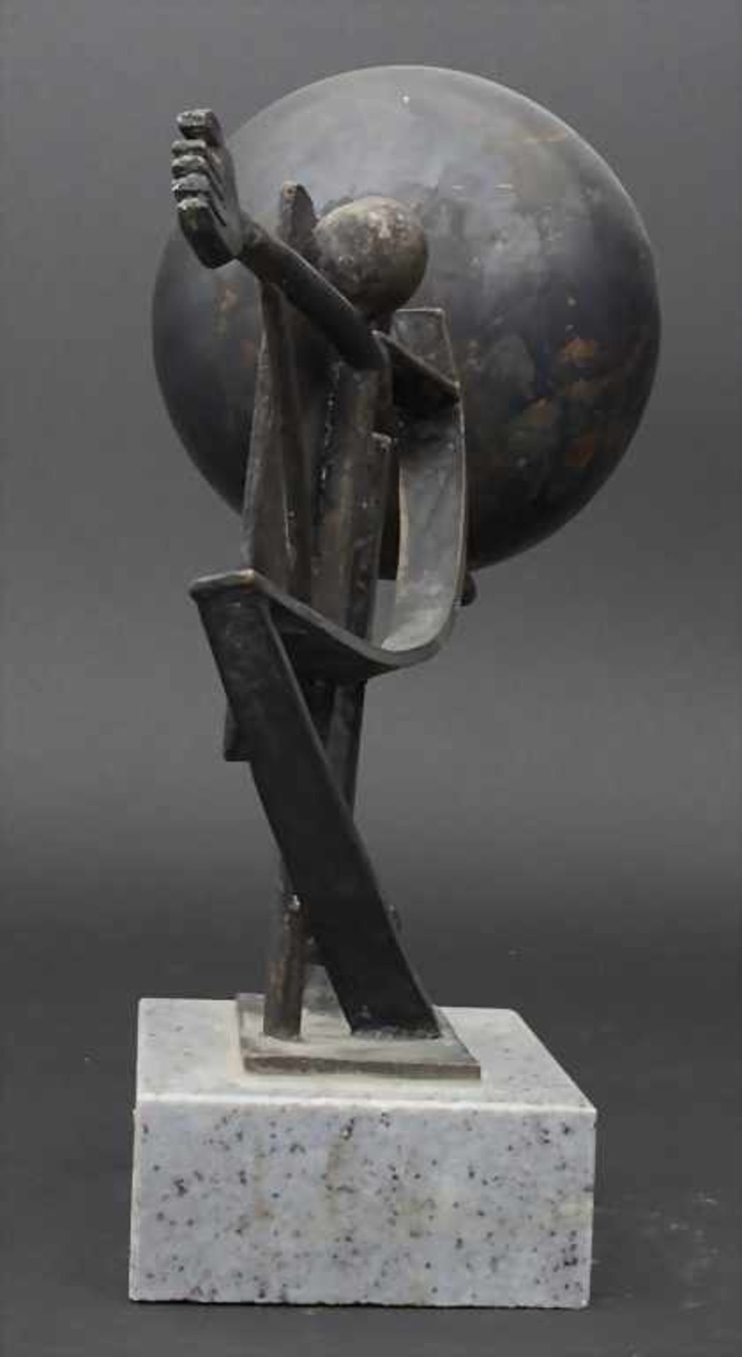 Undine Verdine (20. Jh.) (Zuschreibung / Attributed), 'Archimedes'Technik: Bronze, patiniert, auf - Bild 3 aus 3
