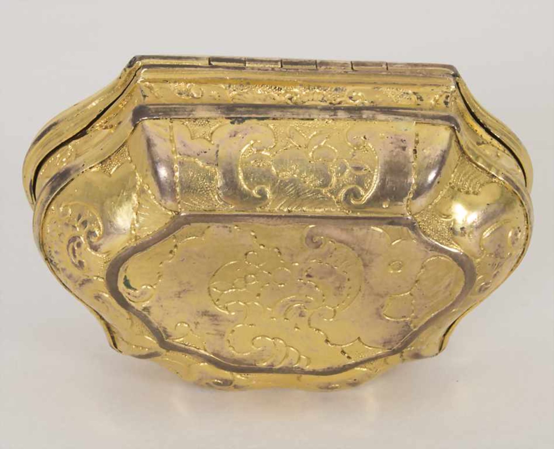 Schnupftabak-Dose / Tabatiere / A silver snuffbox, wohl Augsburg, um 1700Material: Silber, 13 Lot, - Bild 4 aus 7