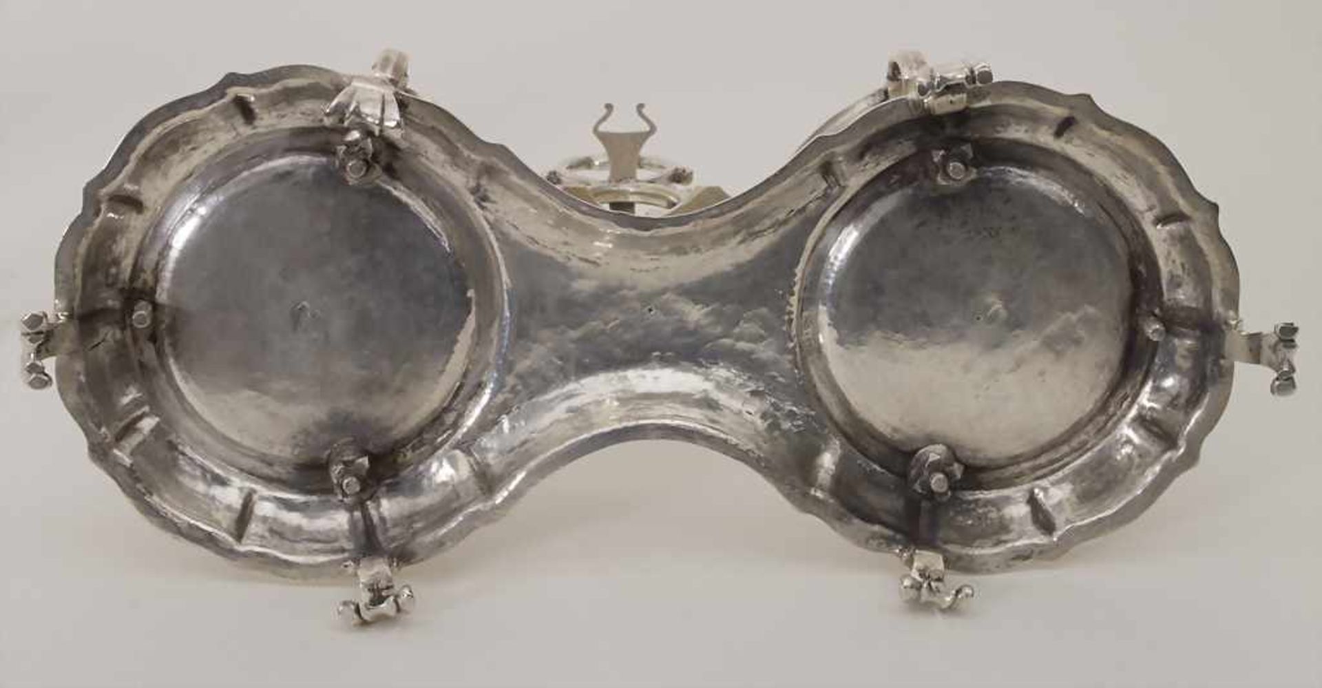 Barock Flaschenhalter / A Baroque silver cruet stand / Huiliere, Antonius Emond, Aachen, um - Image 7 of 11