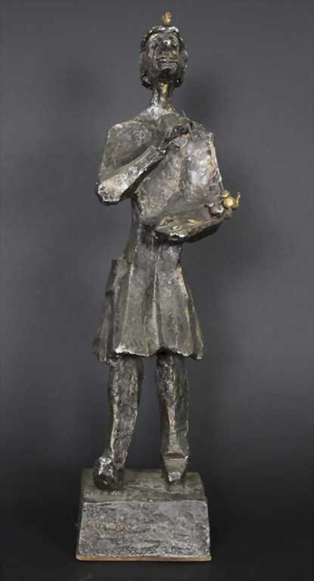 Hardy Schneider-Sato (1919-2002), Bronzefigur 'Spatzenfärber' / A bronze figure 'Sparrow painter'