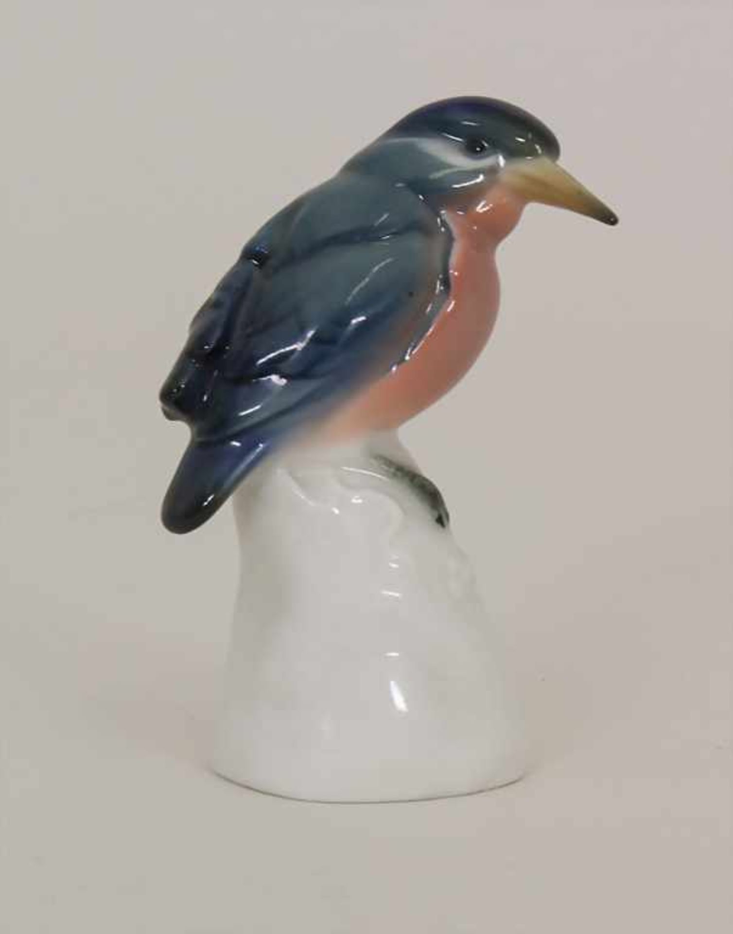 Kleiner Eisvogel / A kingfisher, Karl Ens, Volkstedt, um 1930Material: Porzellan, polychrom bemalt