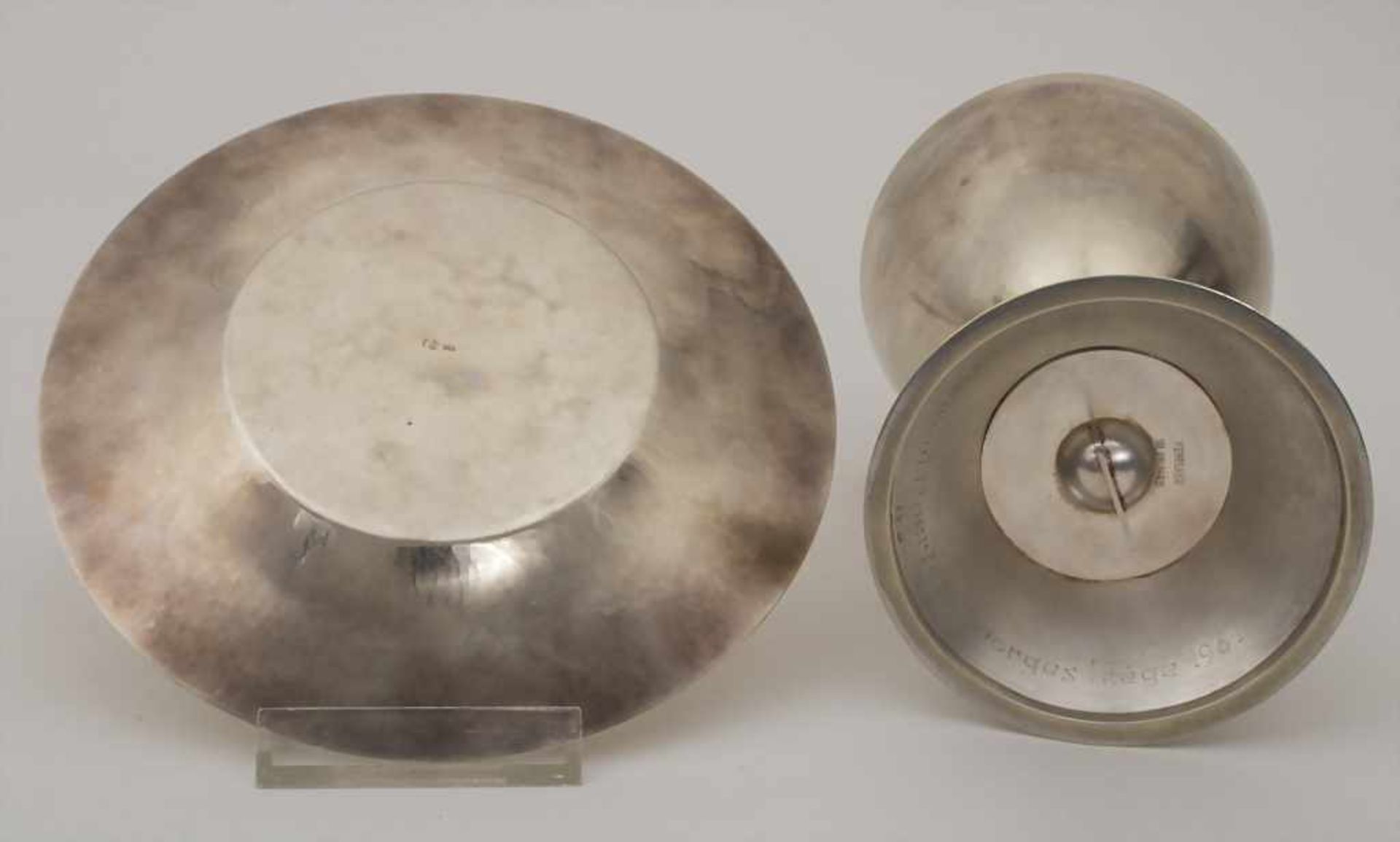 Messkelch mit Patene / A silver chalice with paten, W. Polders, Kevelear, um 1960Material: Silber, - Image 7 of 10