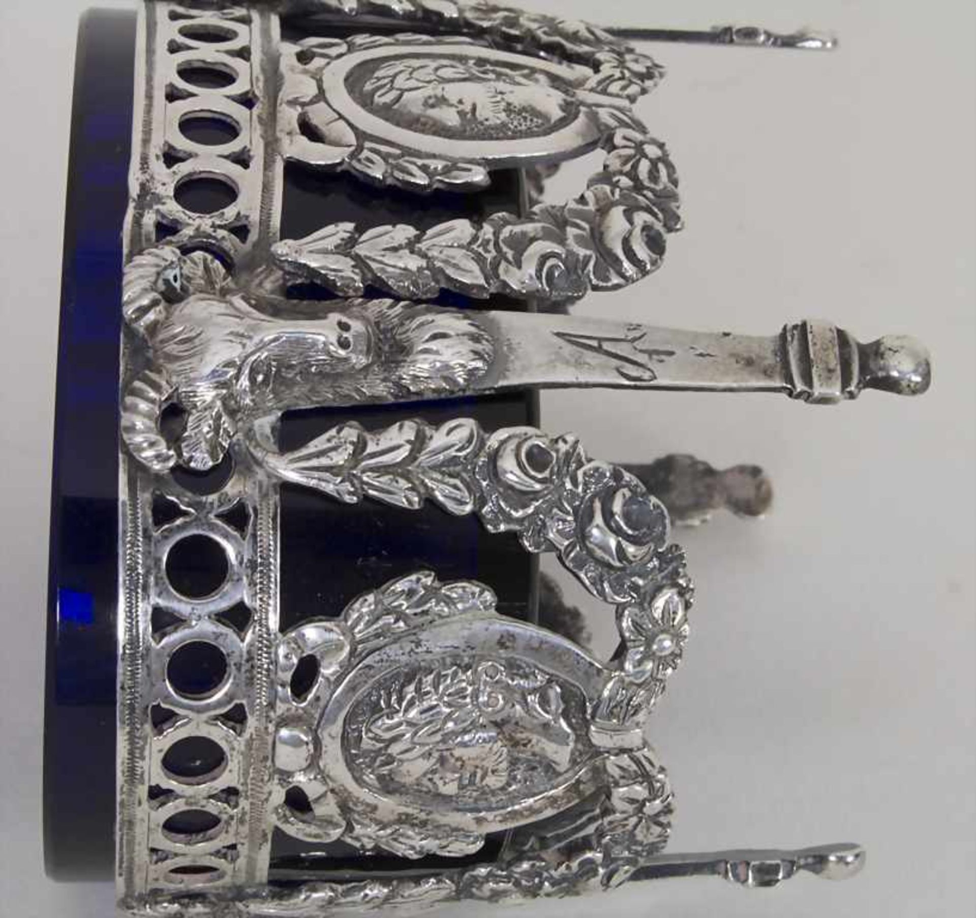 Empire Senftopf und Saliere / A Empire silver mustard pot and open salt, Worms, um 1800Material: - Image 5 of 15