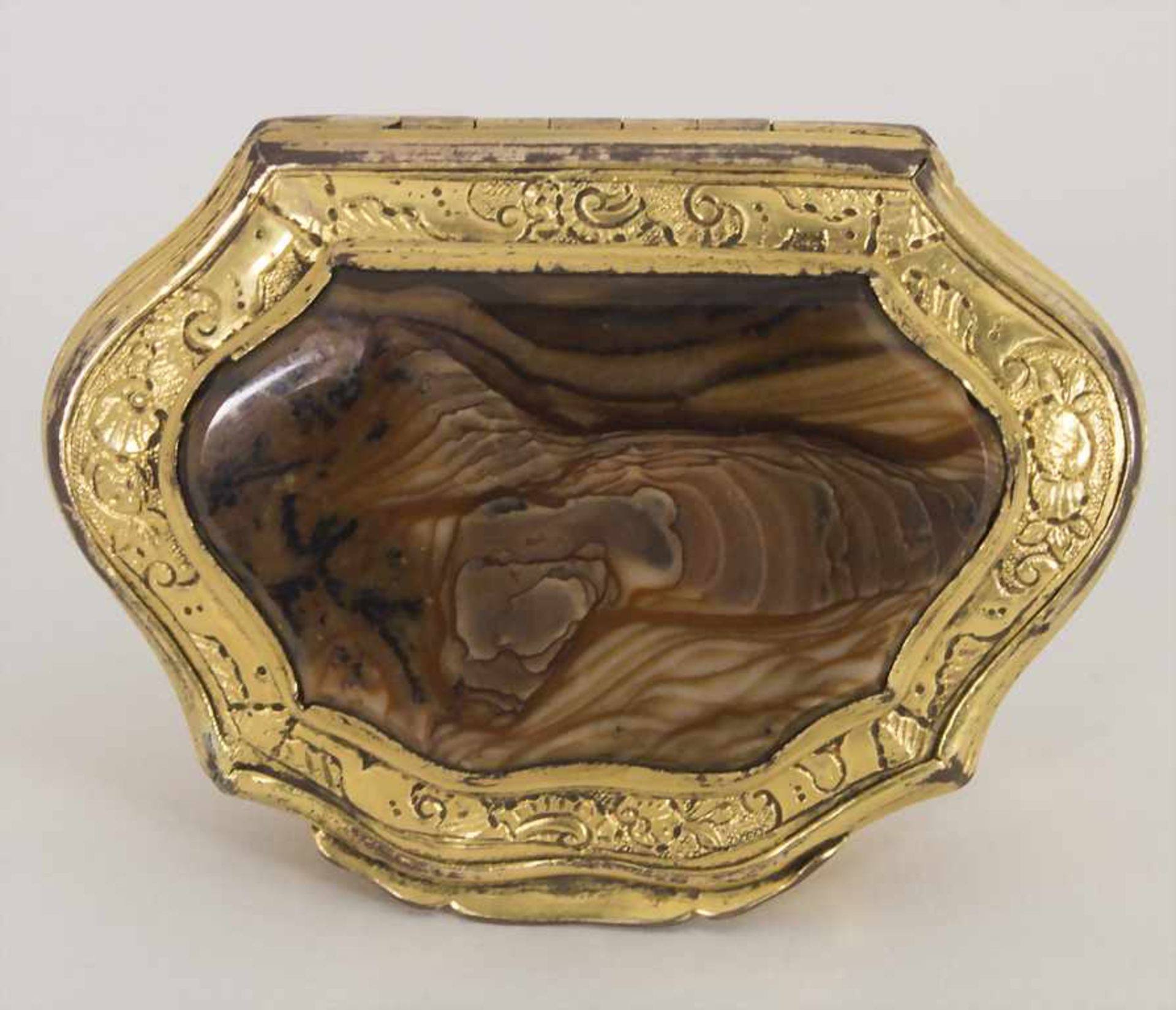 Schnupftabak-Dose / Tabatiere / A silver snuffbox, wohl Augsburg, um 1700Material: Silber, 13 Lot, - Image 3 of 7