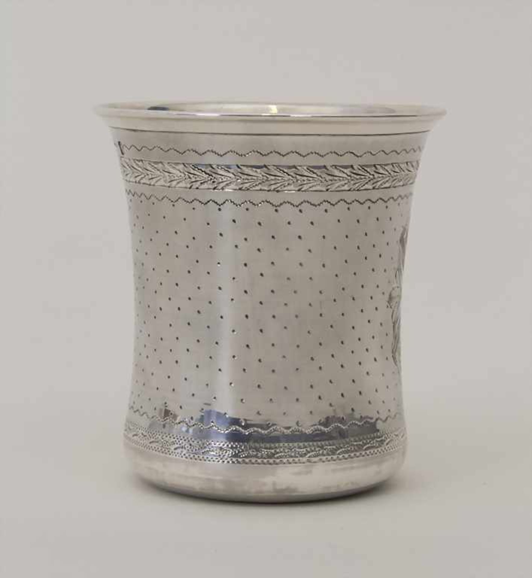Becher / A silver beaker, Emile Puiforcat, Paris, um 1880Material: 950er Silber, innen vergoldet, - Image 3 of 8