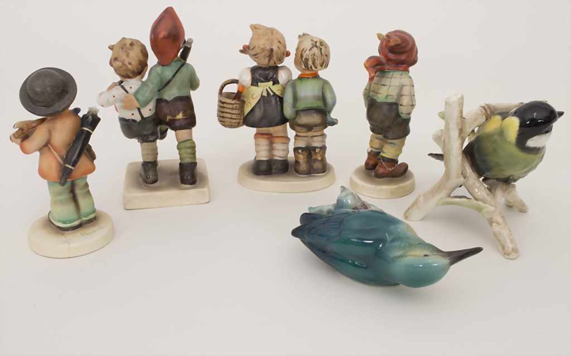 Konvolut 2 Vogel- und 4 Hummelfiguren / A set of 2 birds and 4 Hummel figures, Goebel, 1940-1980er - Bild 2 aus 10
