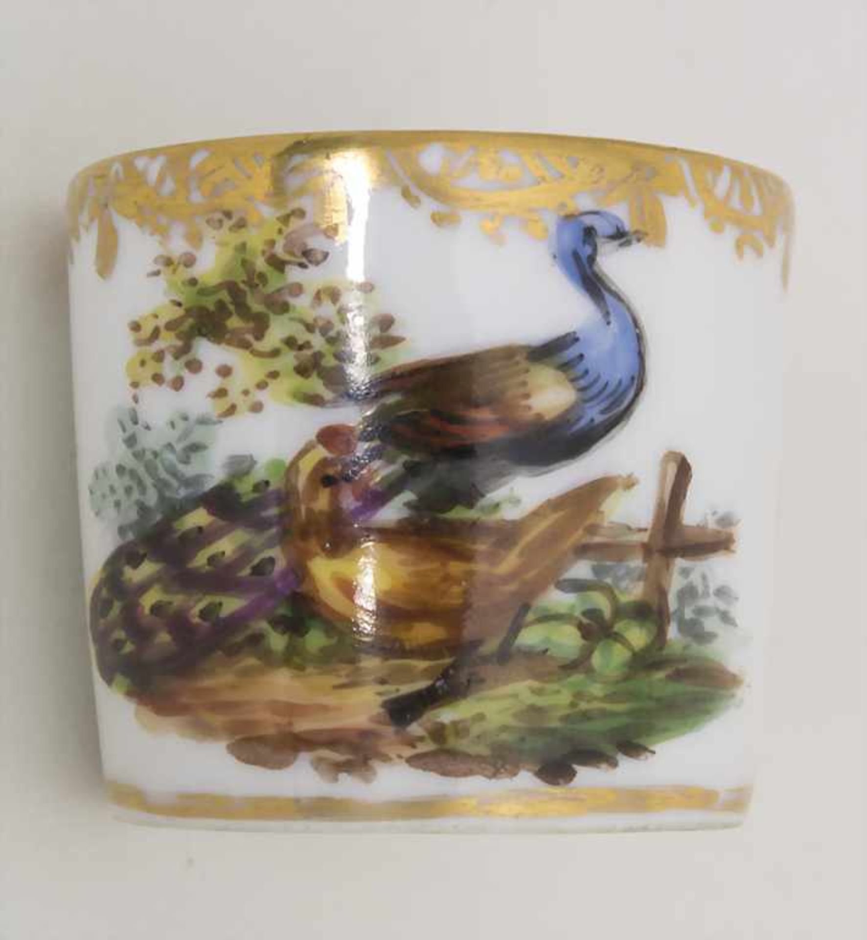 Miniatur Tasse und Untertasse / A miniature cup and saucer, Helena Wolfsohn, Dresden, Mitte 19. Jh. - Bild 5 aus 8