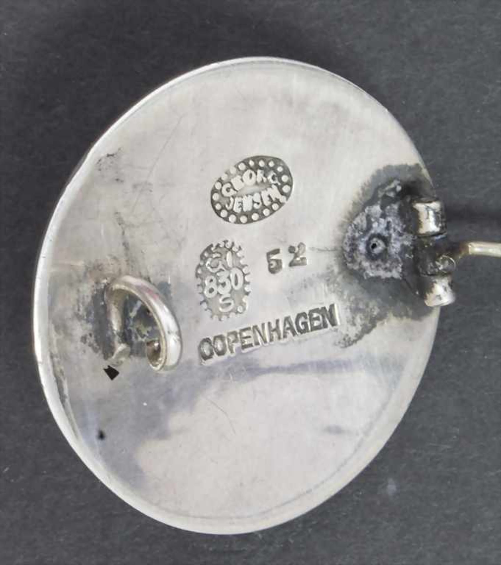 Jugendstil Brosche / An Art Nouveau brooch /pin, Georg Jensen, Dänemark, um 1915Material: Silber, - Image 2 of 2