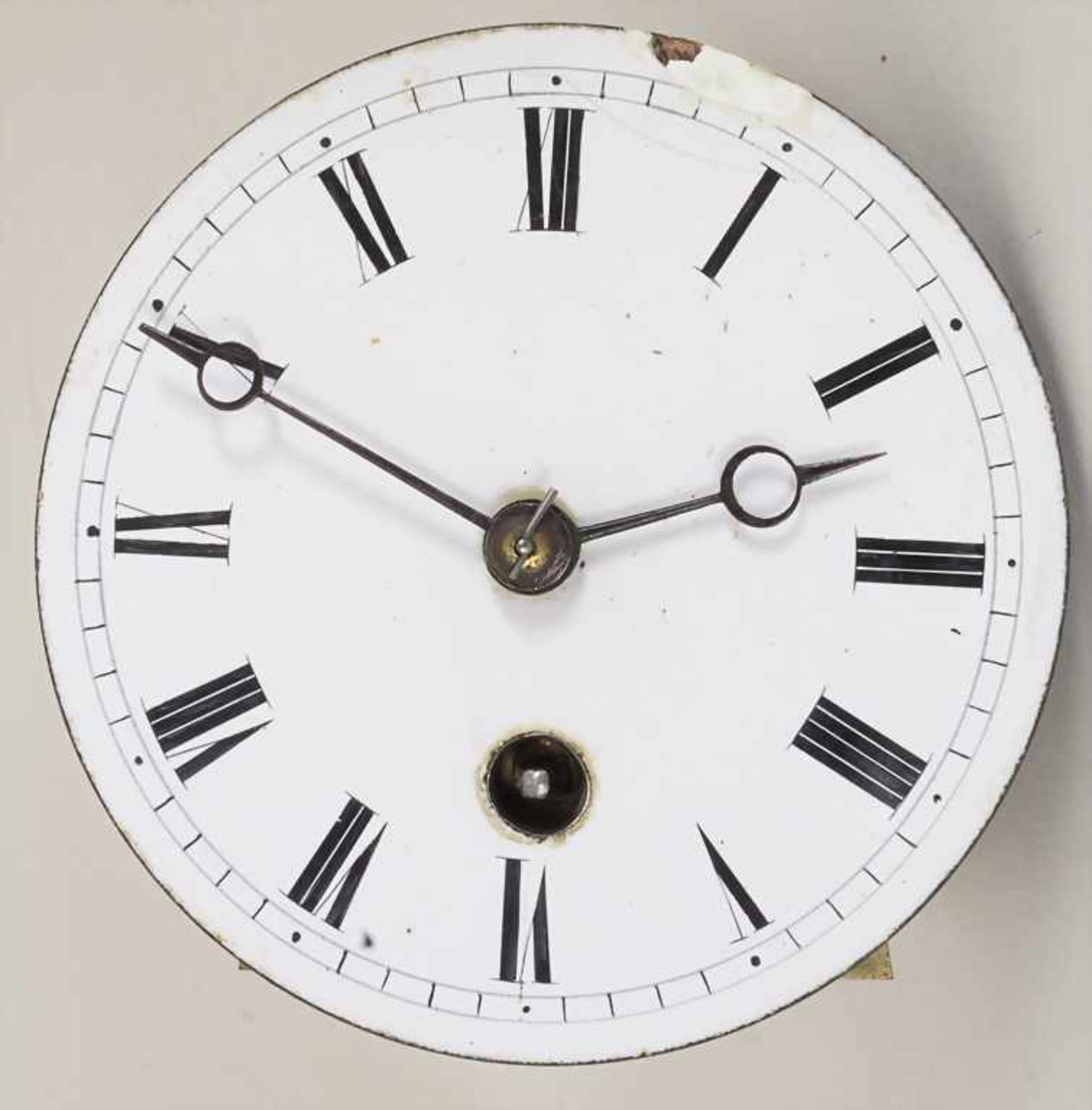 Wanduhr / A wall clock, deutsch, um 1900Gehäuse: Holz, furniert, teilw. schwarz gefasst,Werk: - Image 2 of 7