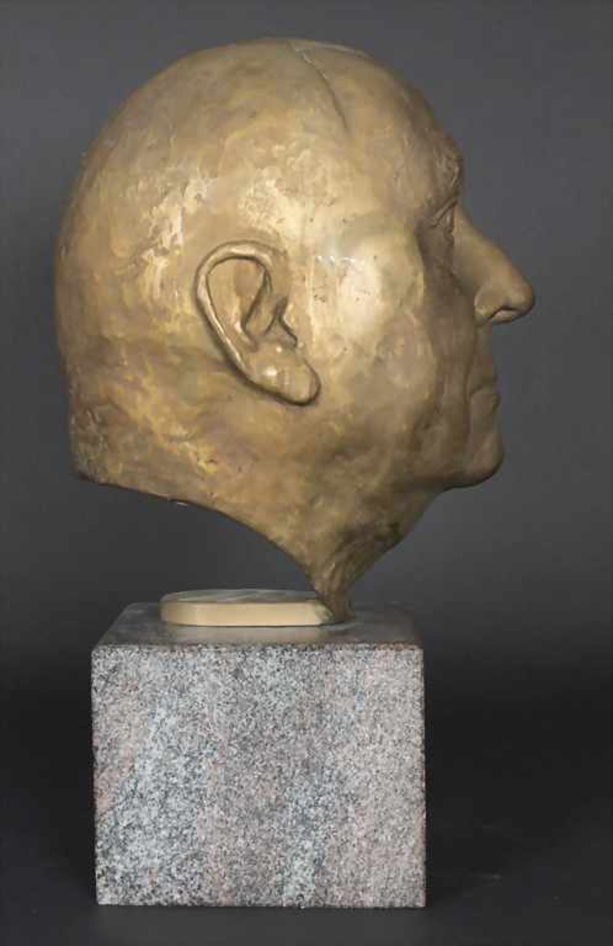 Undine Verdine (20. Jh.) (Zuschreibung / Attributed), Bronzekopf 'Hardy Schneider-Sato', A bronze - Bild 5 aus 5