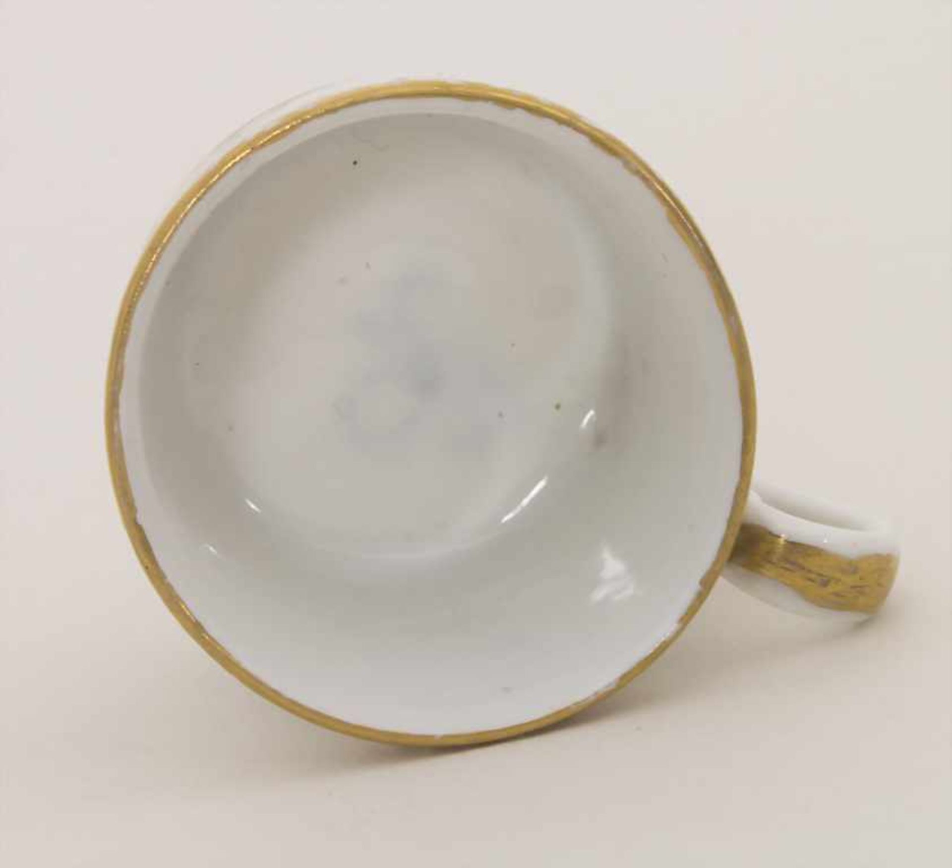 Miniatur Tasse und Untertasse / A miniature cup and saucer, Helena Wolfsohn, Dresden, Mitte 19. Jh. - Bild 8 aus 8