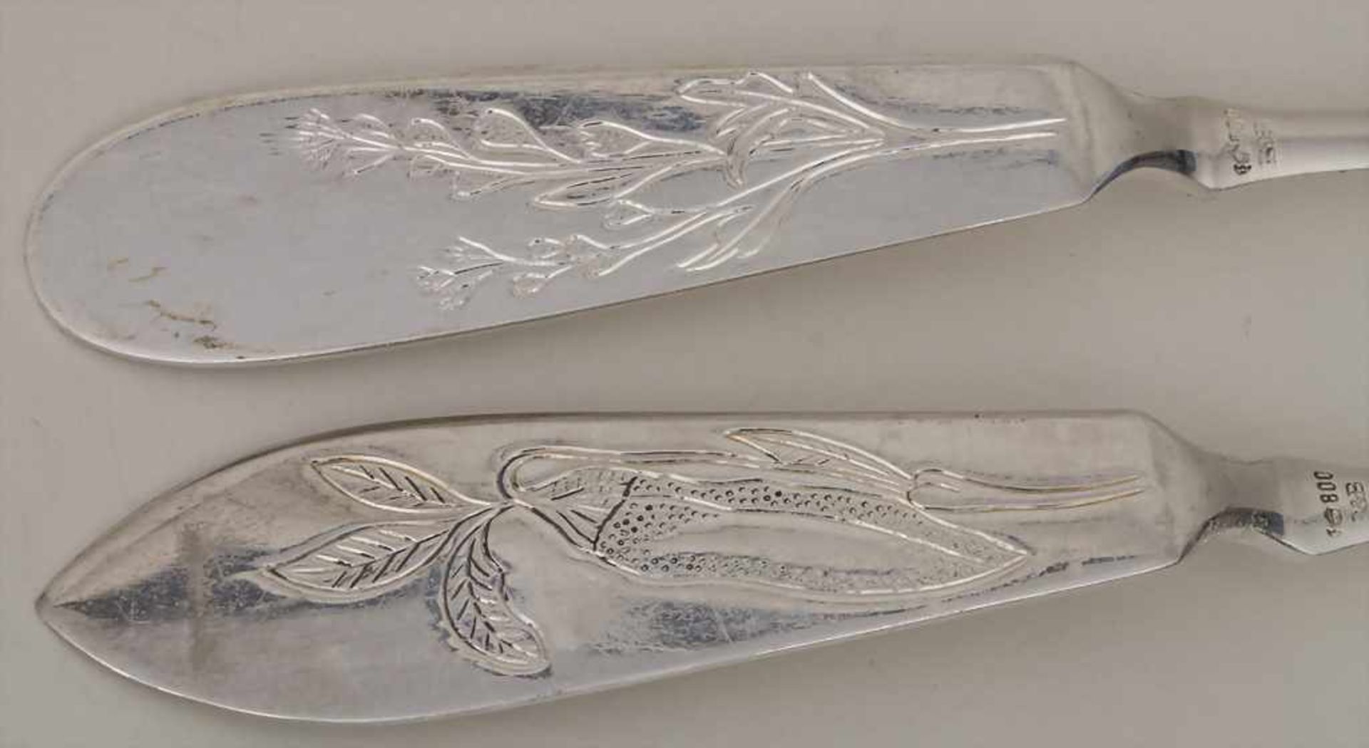 Zusatzteile / Additional silver cutlery, Robbe & Berking, Flensburg, 20. Jh.Set bestehend aus: 4 - Image 5 of 7