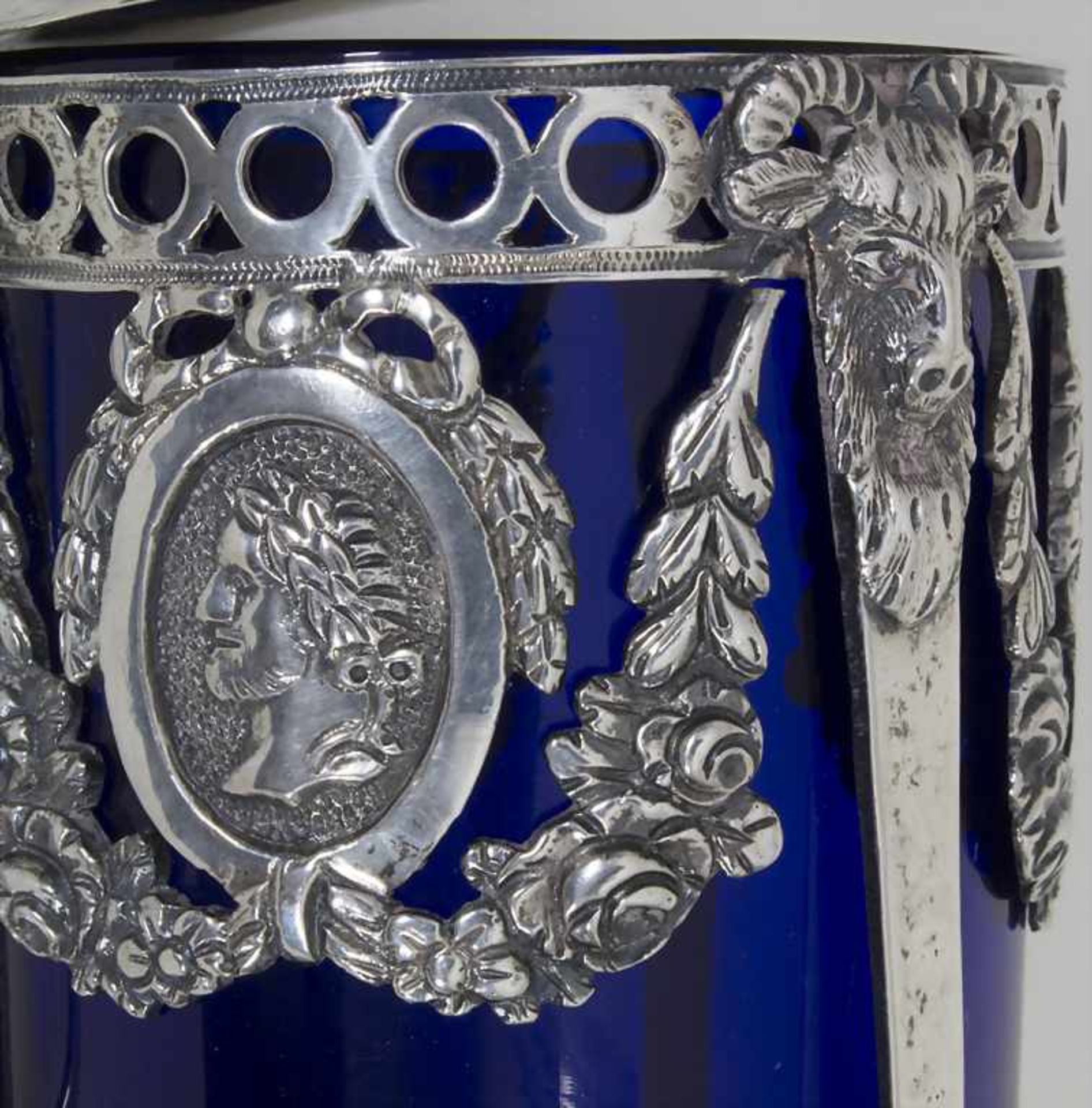 Empire Senftopf und Saliere / A Empire silver mustard pot and open salt, Worms, um 1800Material: - Image 3 of 15