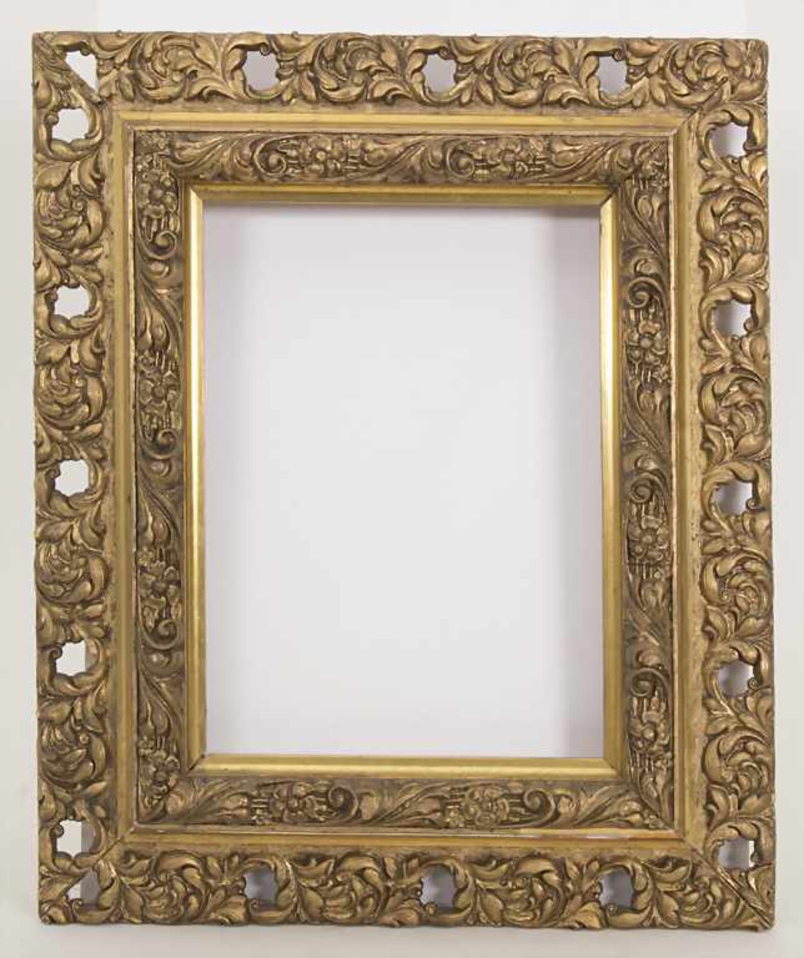 Konvolut 4 Rahmen / A set of 4 framesMaterial: Holz, goldstaffiert, teilweise geschnitzt und - Bild 4 aus 6