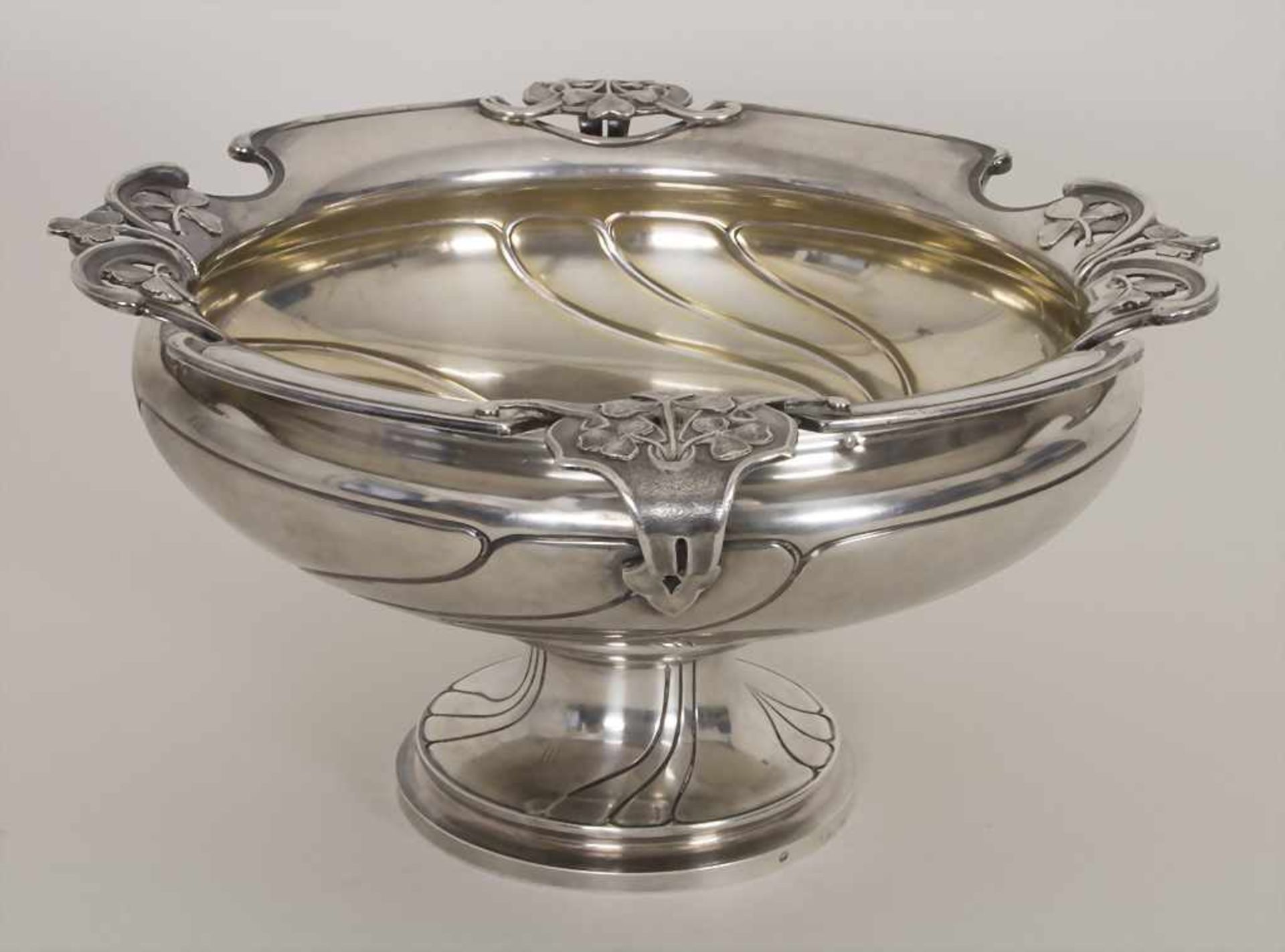 Jugendstil Obstschale / An Art Nouveau silver fruit bowl, Paris, um 1900Material: 950er Silber, - Image 4 of 10