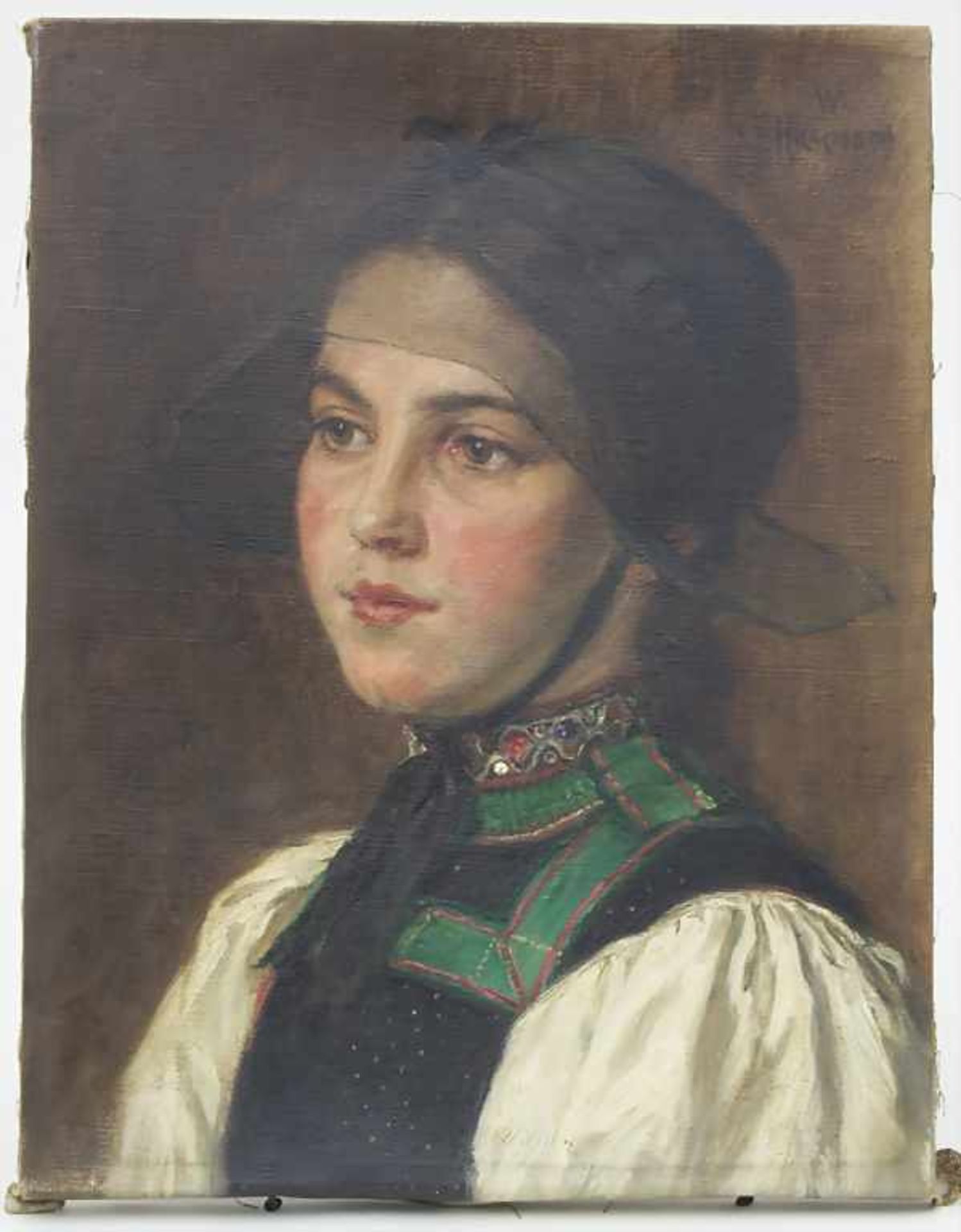 Wilhelm Gustav F. Hasemann (1850-1913), 'Mädchen in Schwarzwälder Tracht' / 'A girl dressed in