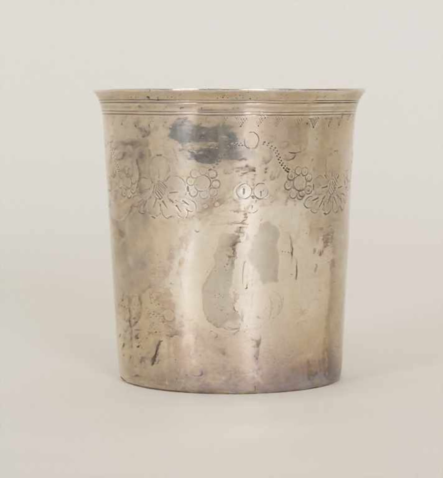 Becher / A silver beaker, Théodore Tonnelier, Paris, 1819-1838Material: 950er Silber, umlaufend - Image 3 of 8
