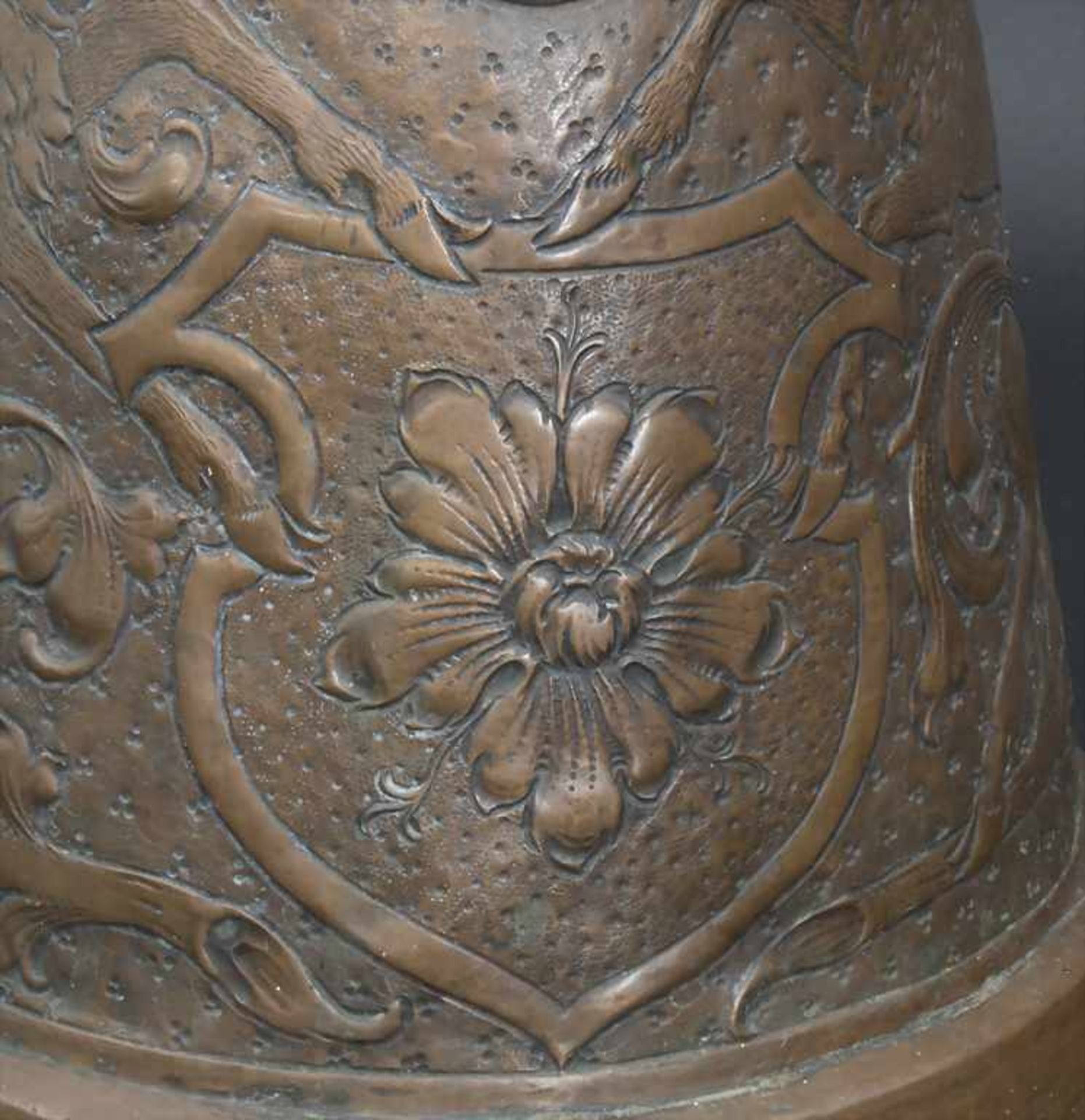 Kupferkanne mit Hirschrelief / A copper pot with relief, deutsch, 18. Jh.Material: Kupfer, - Bild 8 aus 9