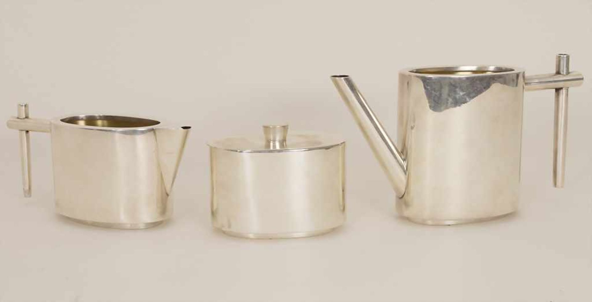 Mokka-Set / A silver mocha set, G. Vavassori, Mailand / Milano, 20. Jh.bestehend aus eienr Kanne, - Image 5 of 7