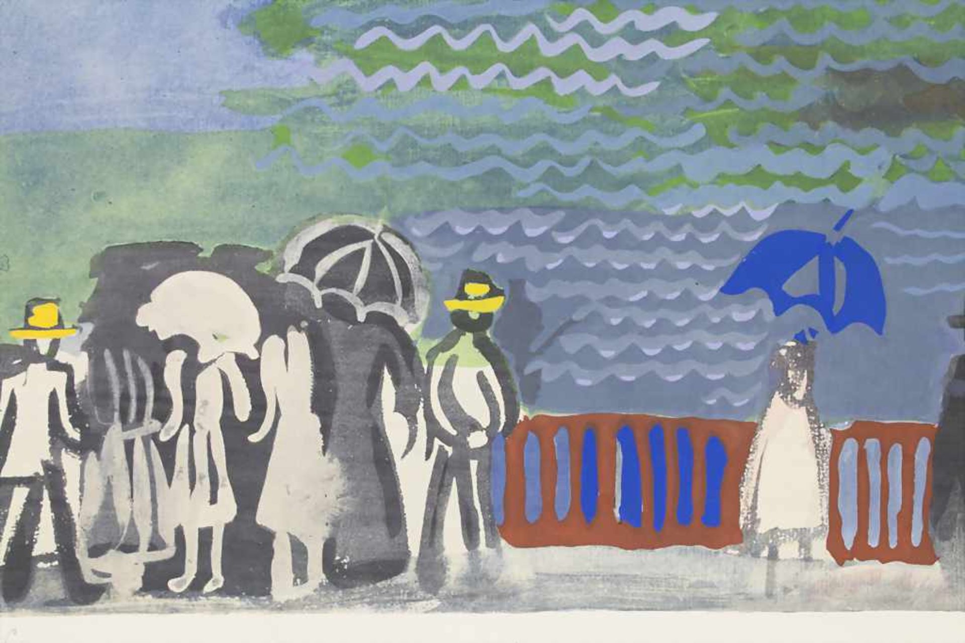 Raoul Dufy (1877-1953), 'Seepromenade mit Spaziergängern' / 'Elegant people by the sea'Technik: - Bild 4 aus 4