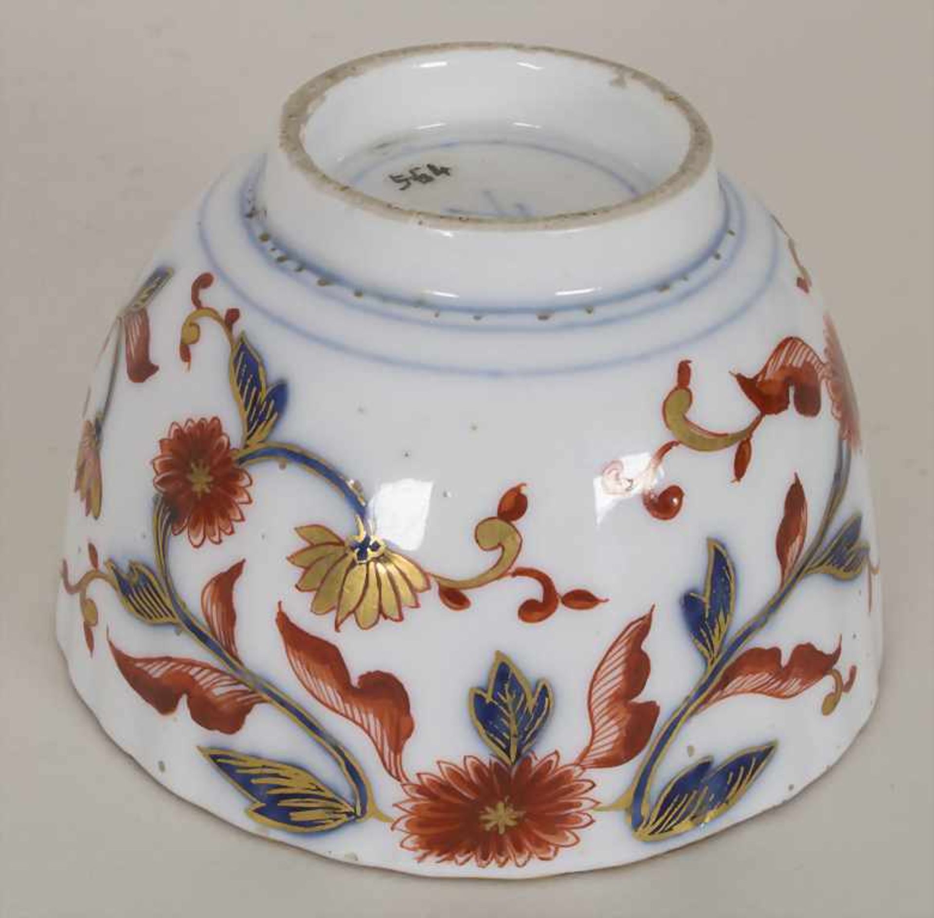 Koppchen mit Unterschale / A cup and saucer, Meissen, um 1735Material: Porzellan, polychrom - Bild 3 aus 12