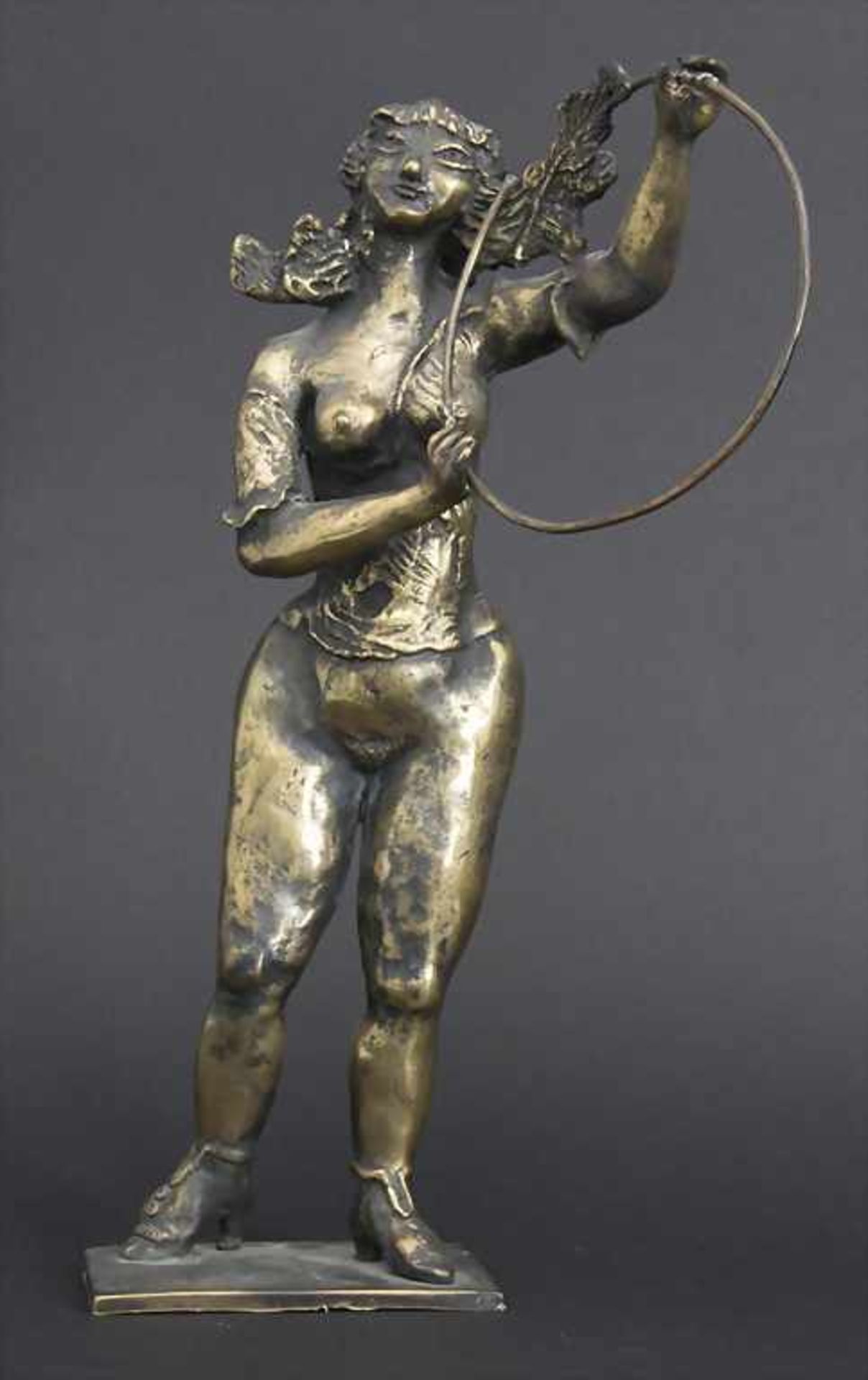 Bele Bachem (1916-2005), 'Akrobatin mit Reif' / 'An acrobat girl with hoop'Technik: Bronze,