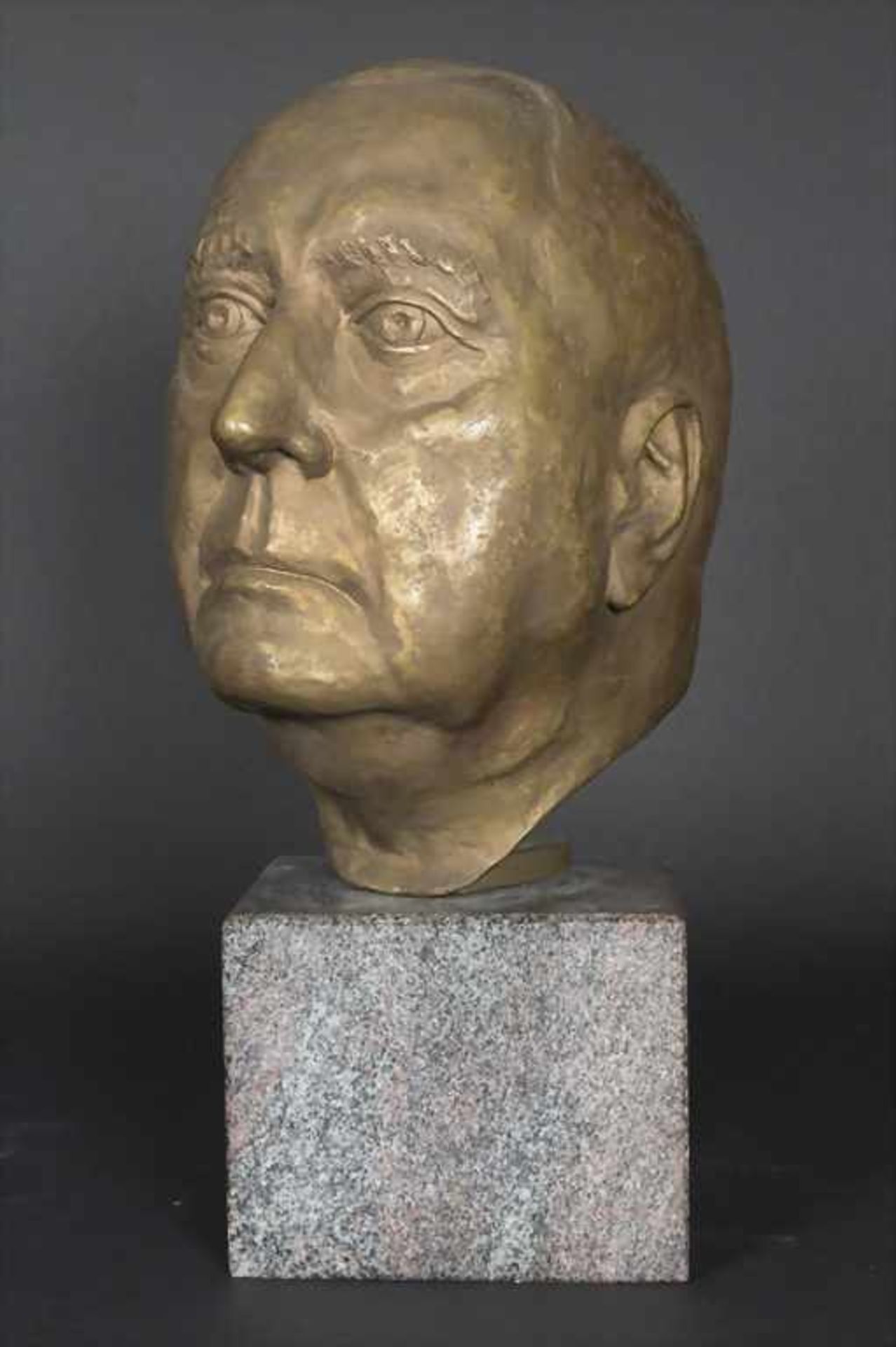 Undine Verdine (20. Jh.) (Zuschreibung / Attributed), Bronzekopf 'Hardy Schneider-Sato', A bronze
