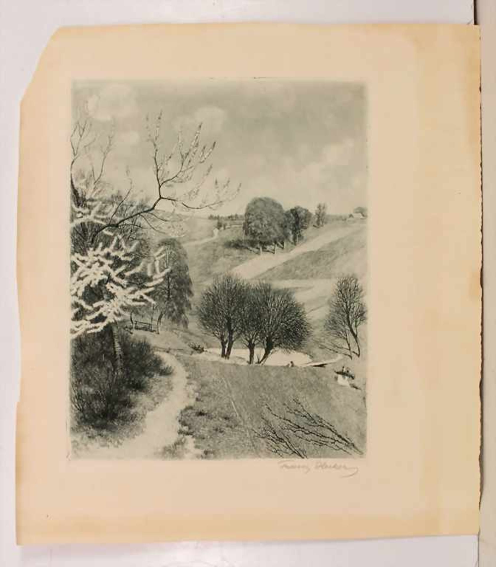 Franz Hecker (1870-1944), 'Baumbestandene Hügellandschaft' / 'A hilly landscape'Technik: - Bild 2 aus 4