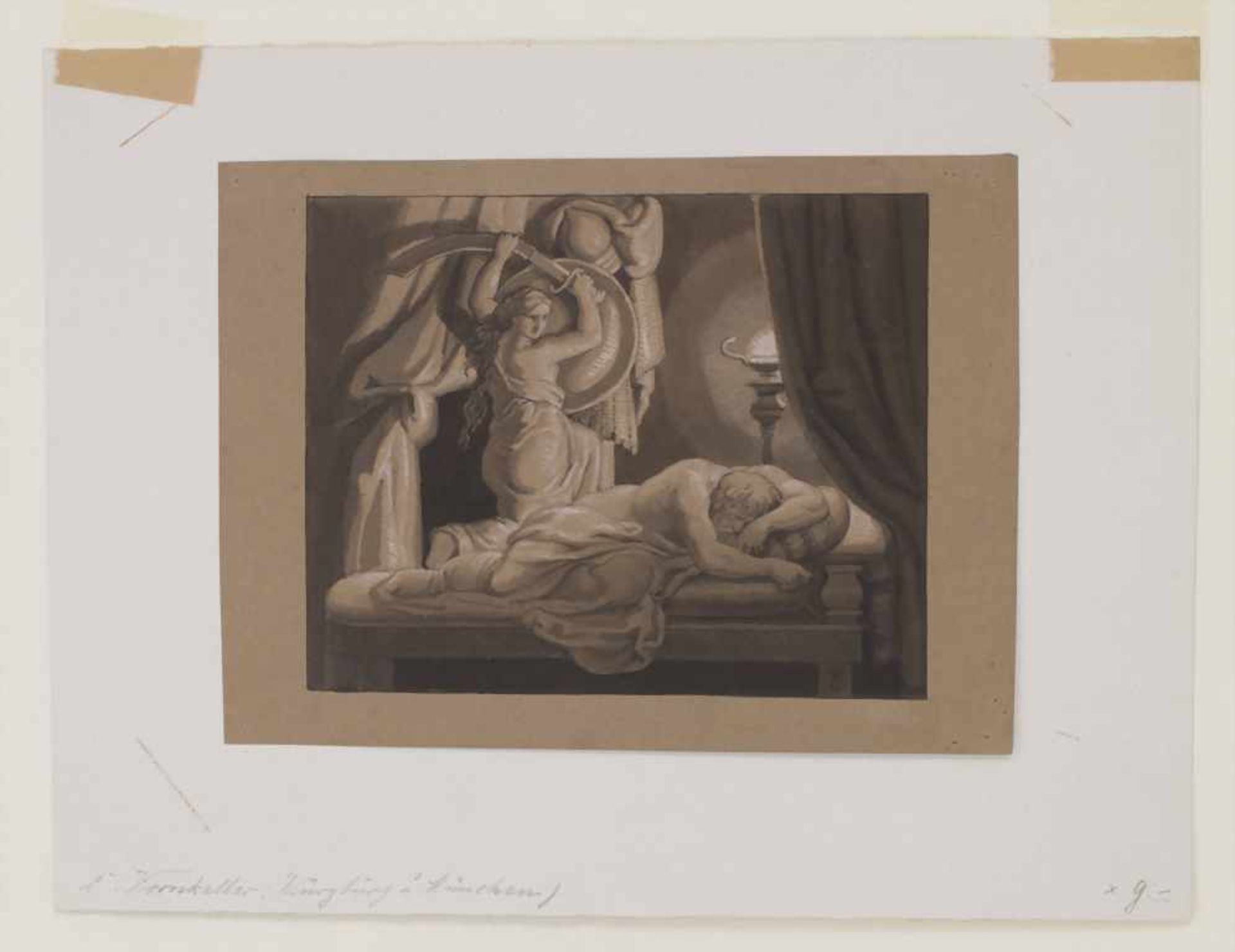 Carl Vornkeller (tätig um 1840), 'Judith und Holofernes' / 'Judith and Holofernes'< - Bild 2 aus 6