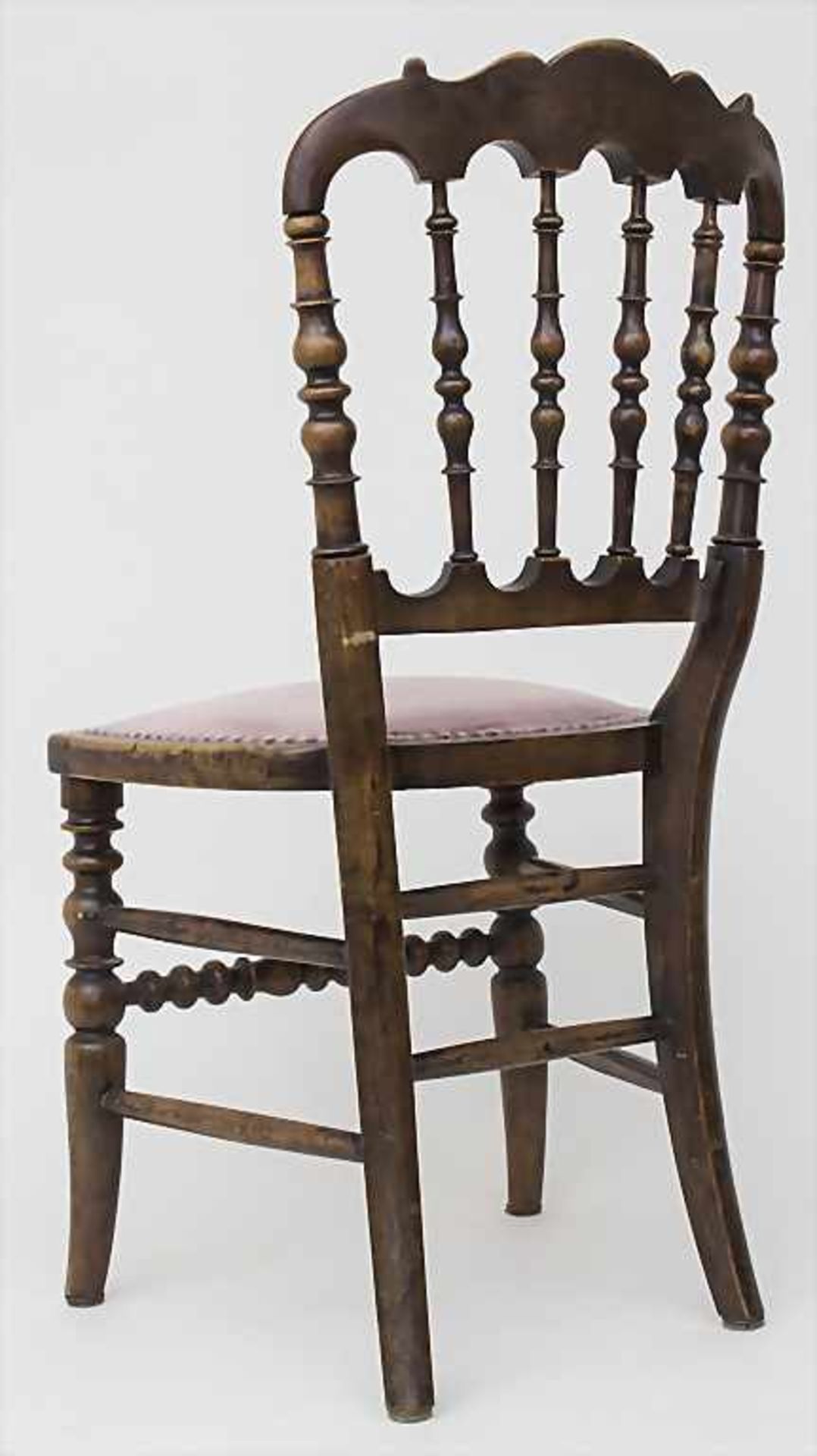 Gründerzeit Stuhl / A historism chair, 19. Jh.< - Image 3 of 4