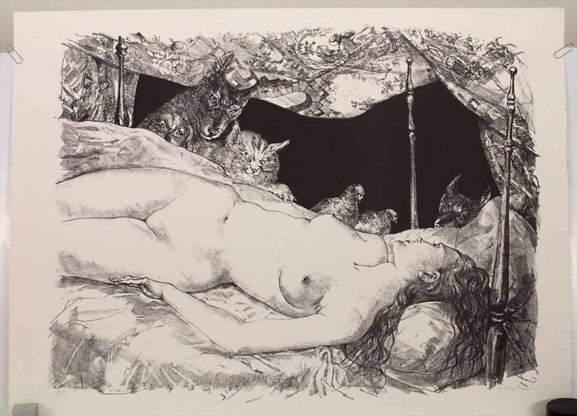 Tsuguharu Foujita (1886-1968), Weiblicher Akt 'Der Traum' / A female nude 'The dream' - Bild 2 aus 5