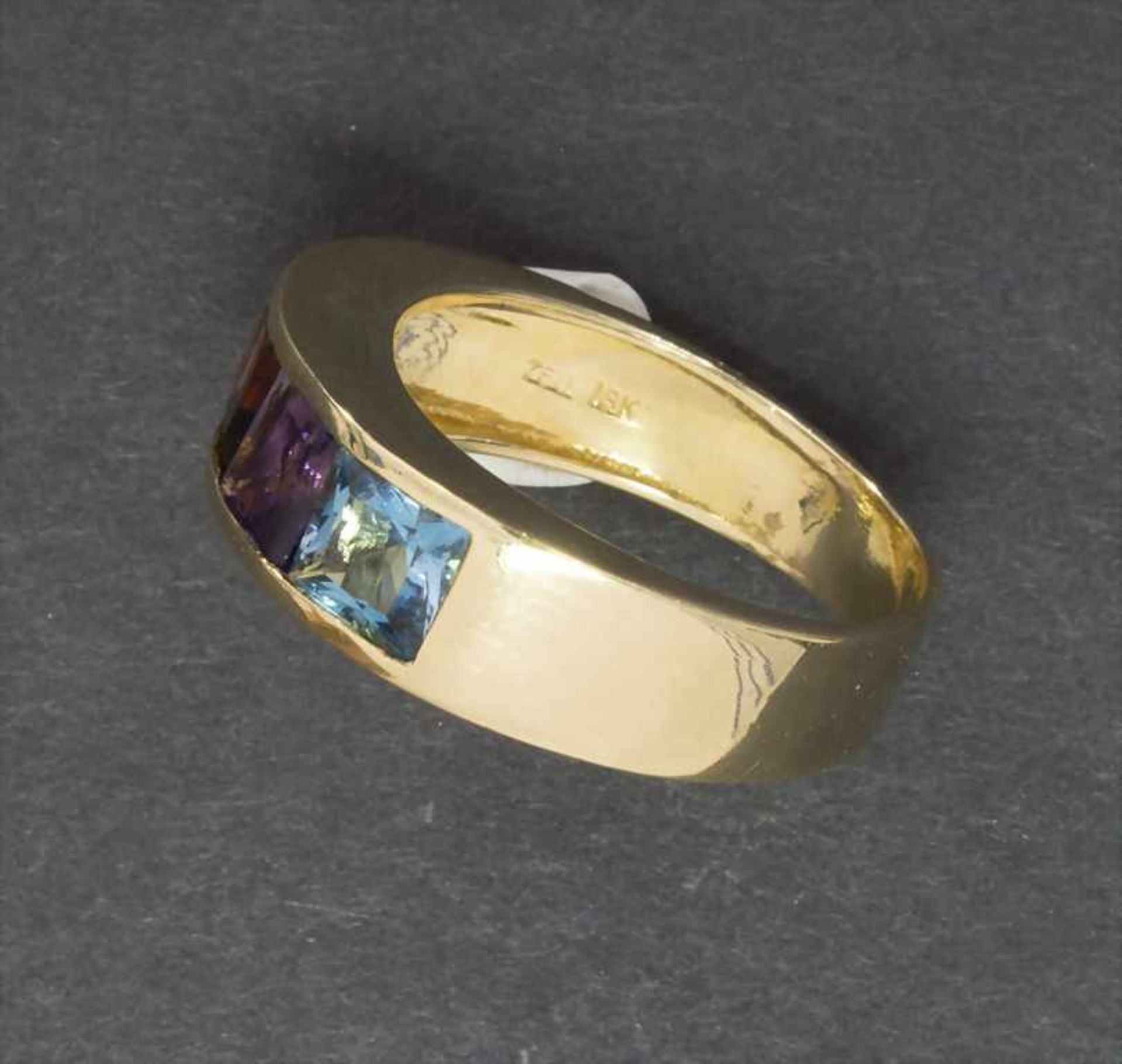 Damenring mit Edelsteinen / A ladies ring with gemstones - Image 3 of 4