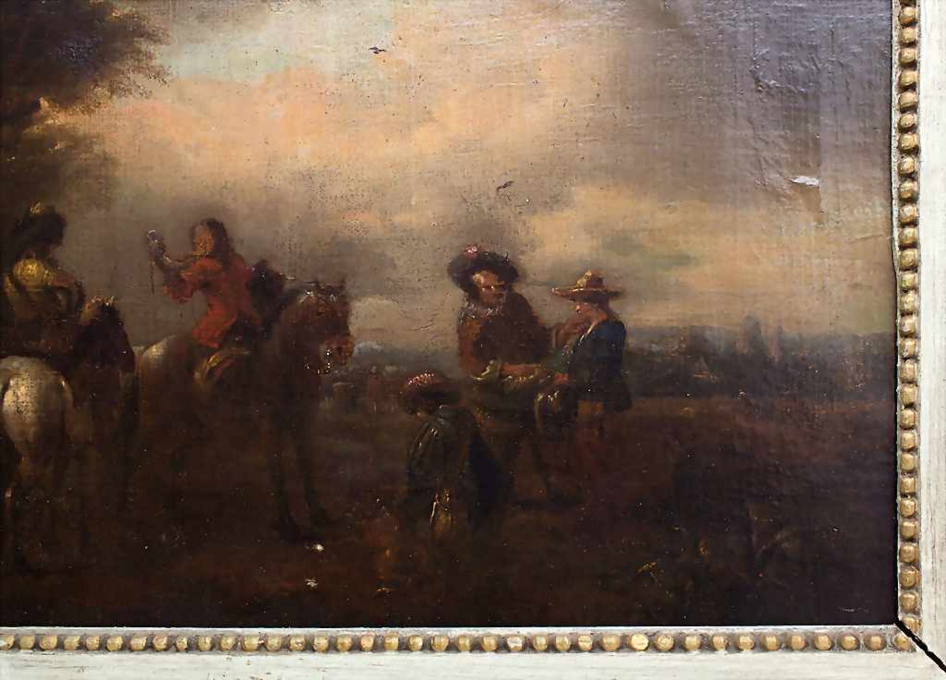 Unbekannter Künstler des 17./18. Jh., 'Jäger zu Pferd' / 'Hunters on horseback'<b - Image 3 of 5