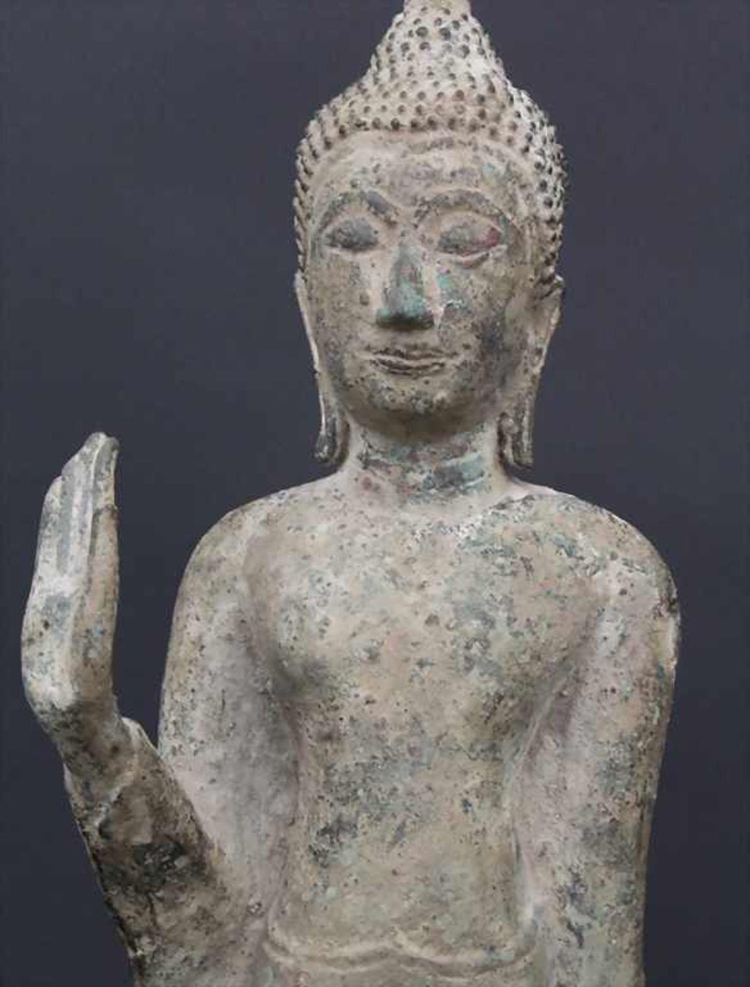 Stehender Buddha-Ayuthaja Stil, Thailand 17./18. Jh. - Image 2 of 5