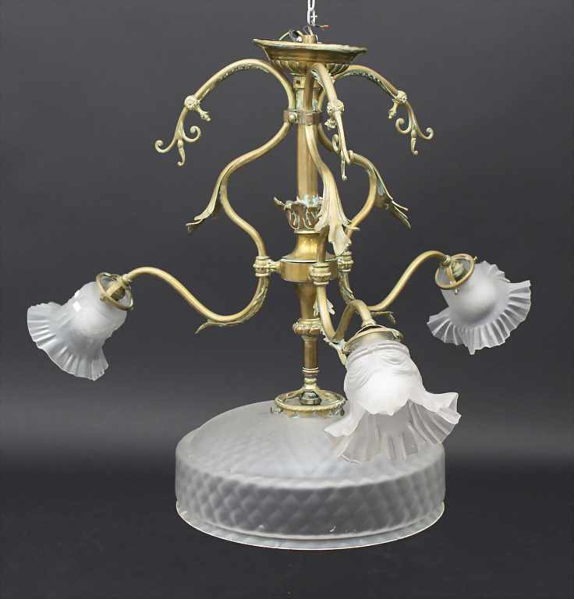 Deckenlampe / A ceiling lamp, um 1900 - Bild 2 aus 3
