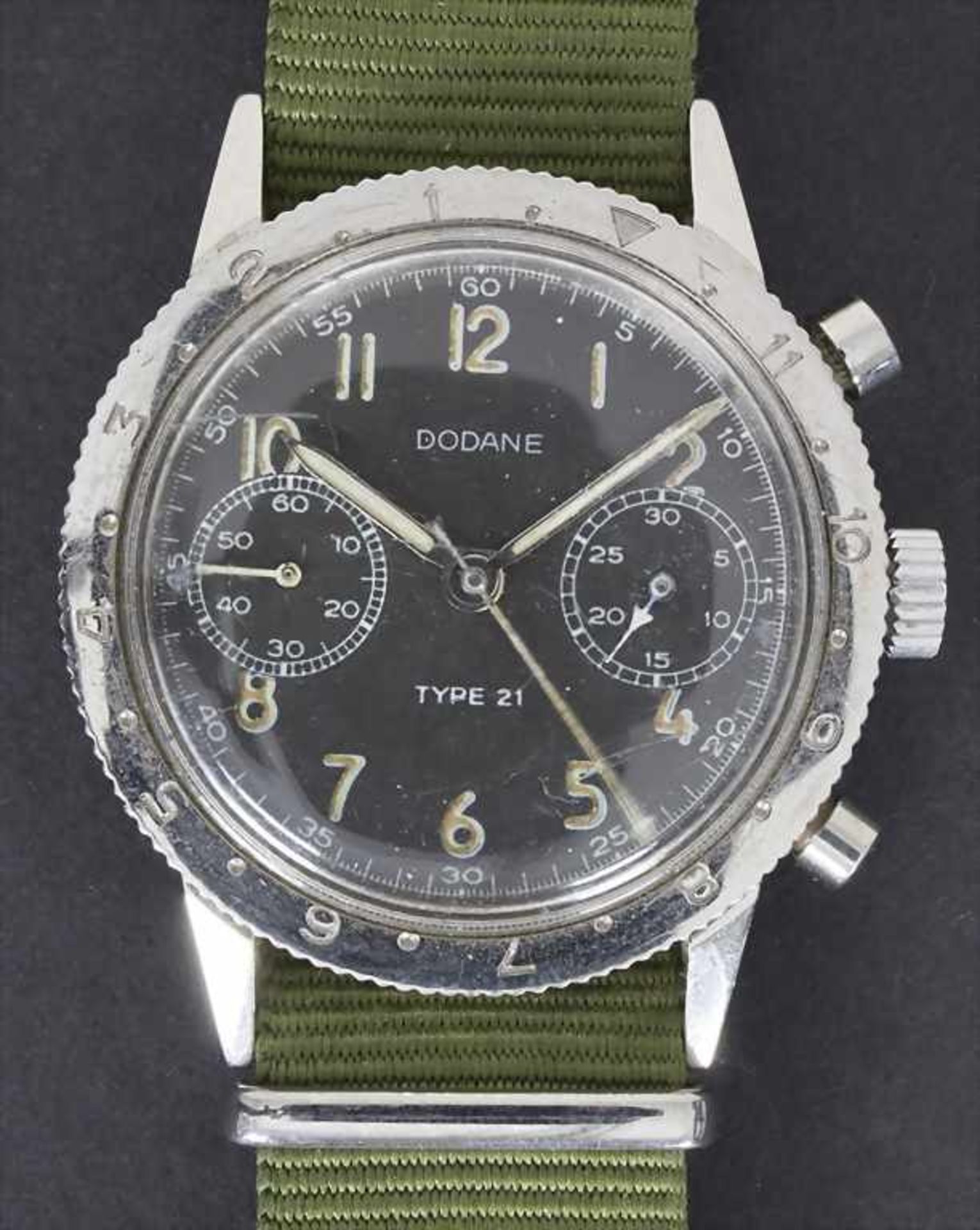 DODANE, Fliegerchronograph, Französische Luftwaffe, 1968<