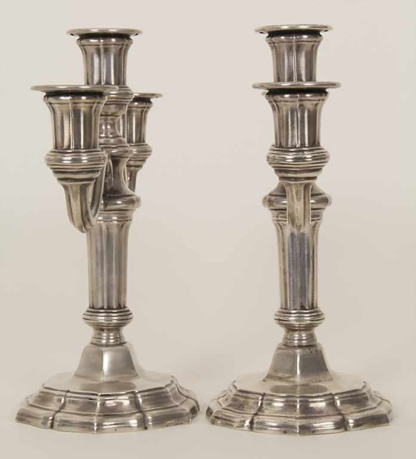 Paar Kerzenleuchter / A pair of silver candlesticks, Tétards et Frères, Paris, um 1880<b - Bild 6 aus 9