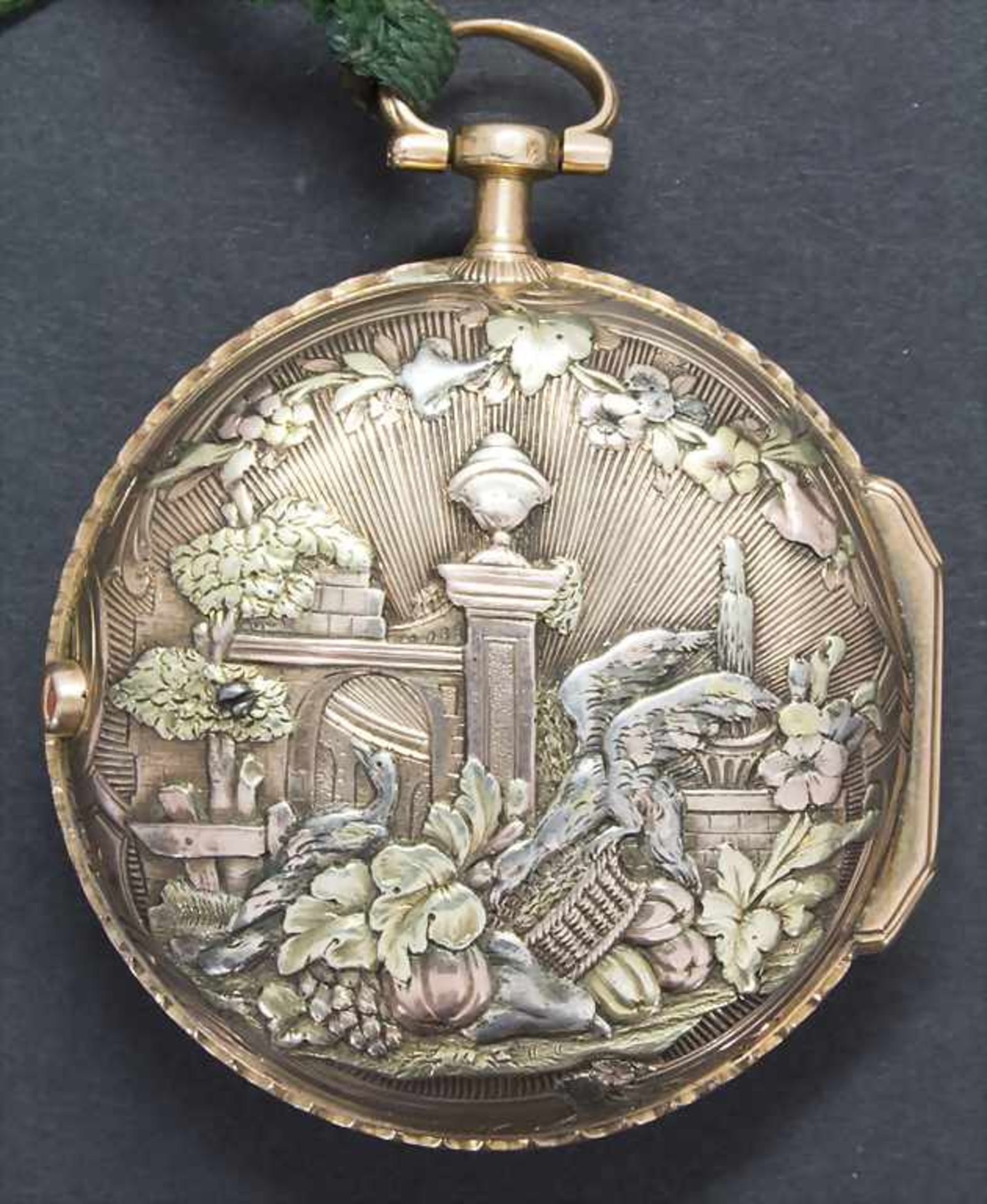 Offene Louis Seize Taschenuhr / A pocket watch, Hentschel à Strasbourg, um 1775<